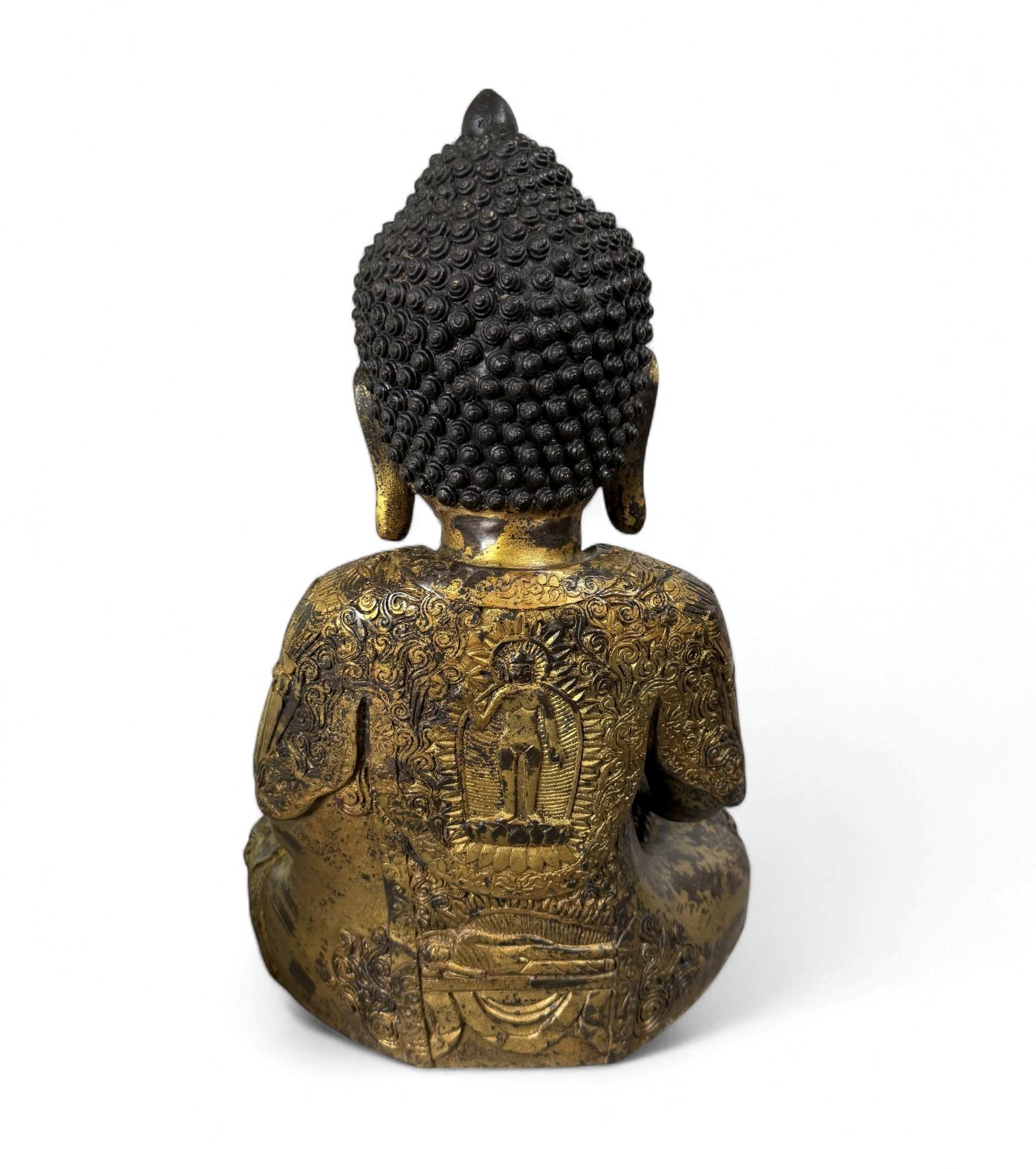 Bronze-Buddha Figur 40  cm – Vitarka Mudra – Tibet China