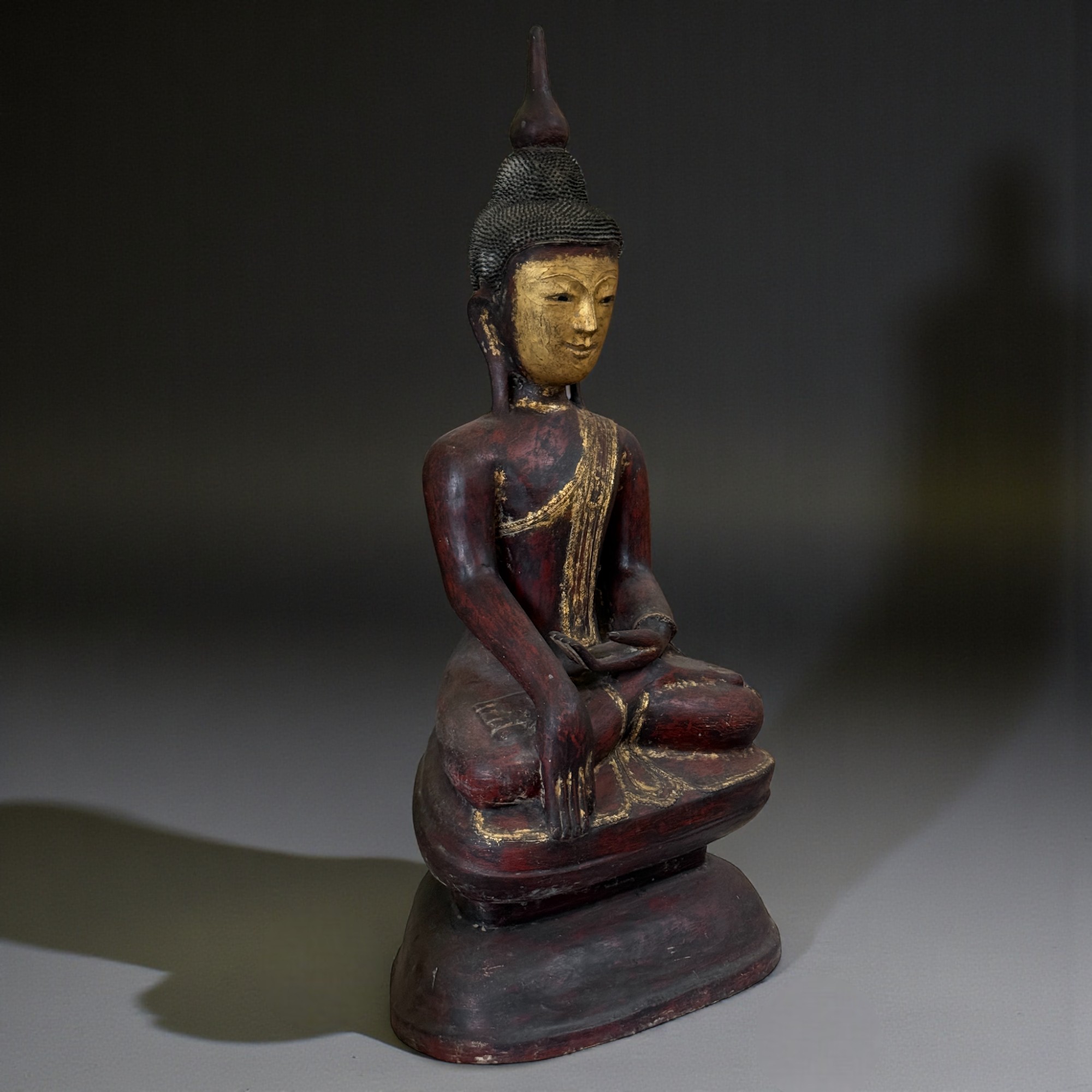 Lacquerware Buddha Statue aus Burma - 106 cm