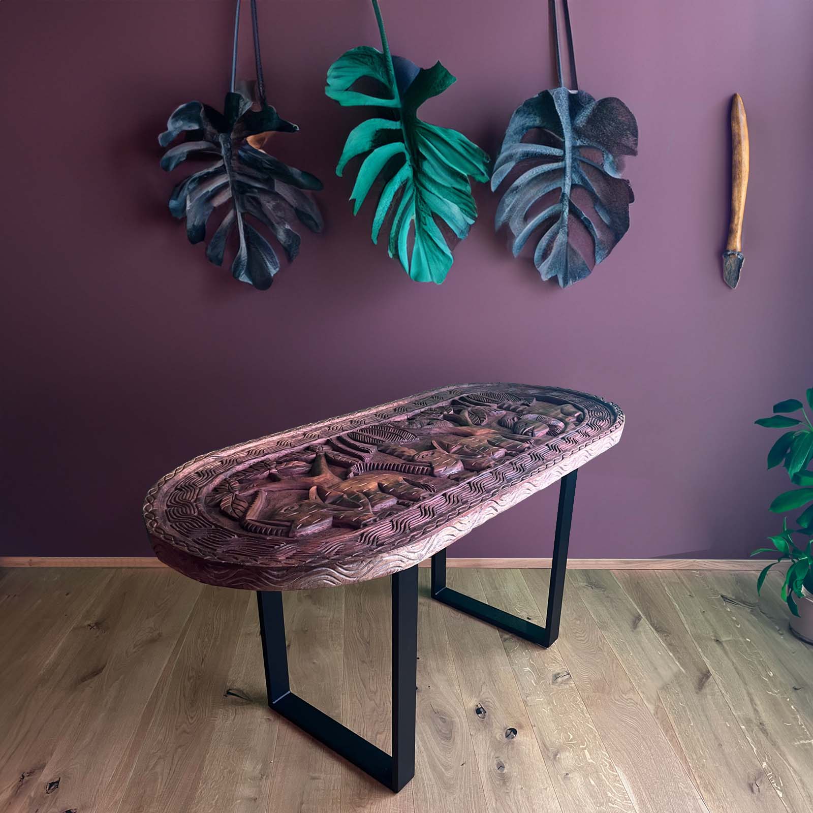 Konsolentisch Beistelltisch Teak Holz Thailand