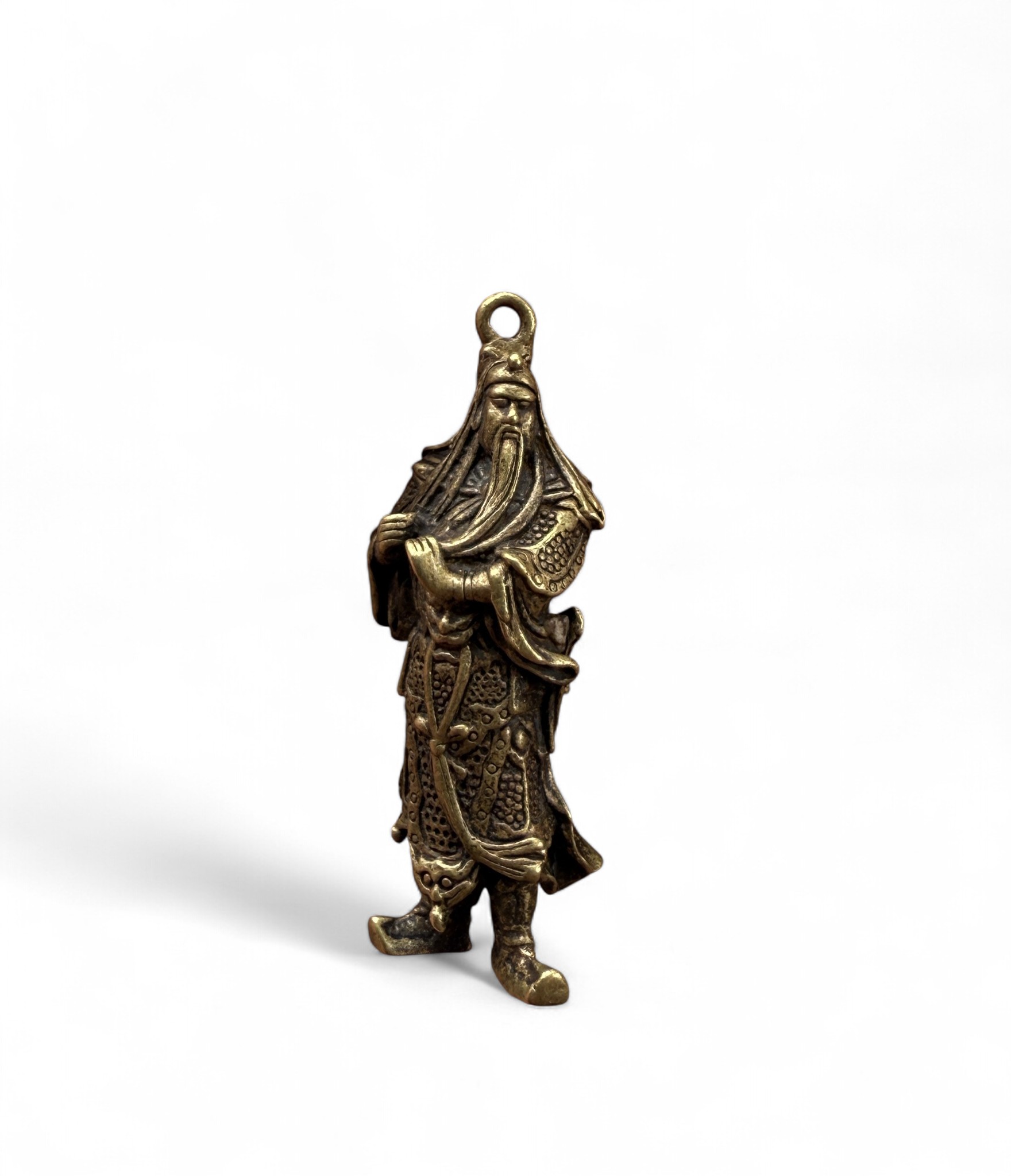 Guan Yu Bronze Anhänger – Symbol für Mut, Treue & Gerechtigkeit