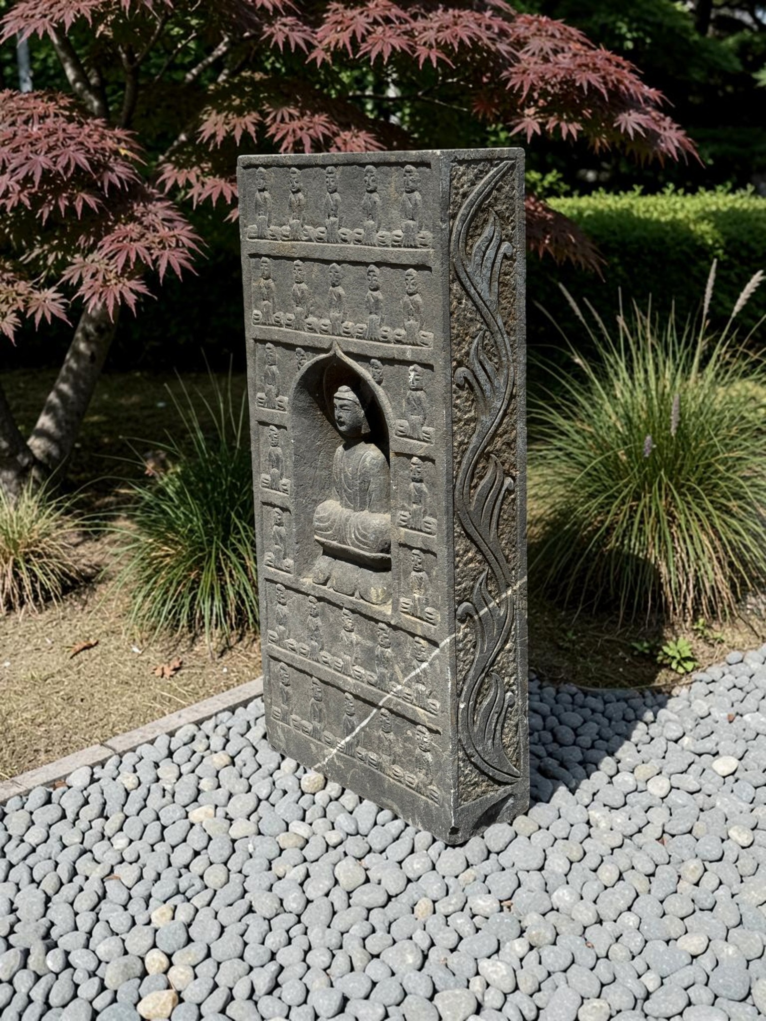 Buddha Relief Garten Skulptur aus Naturstein Tibet/China
