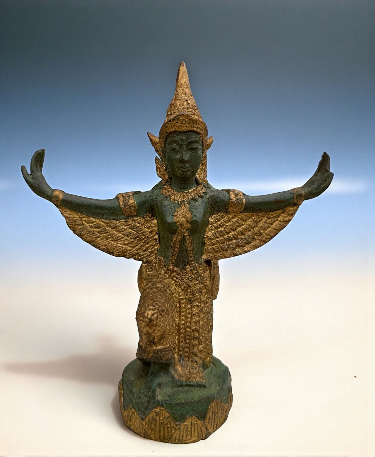 Tempelwächter Figur Bronze Skulptur Thailand 18 cm Tempelwächter Figur Bronze Skulptur Thailand 18 cm