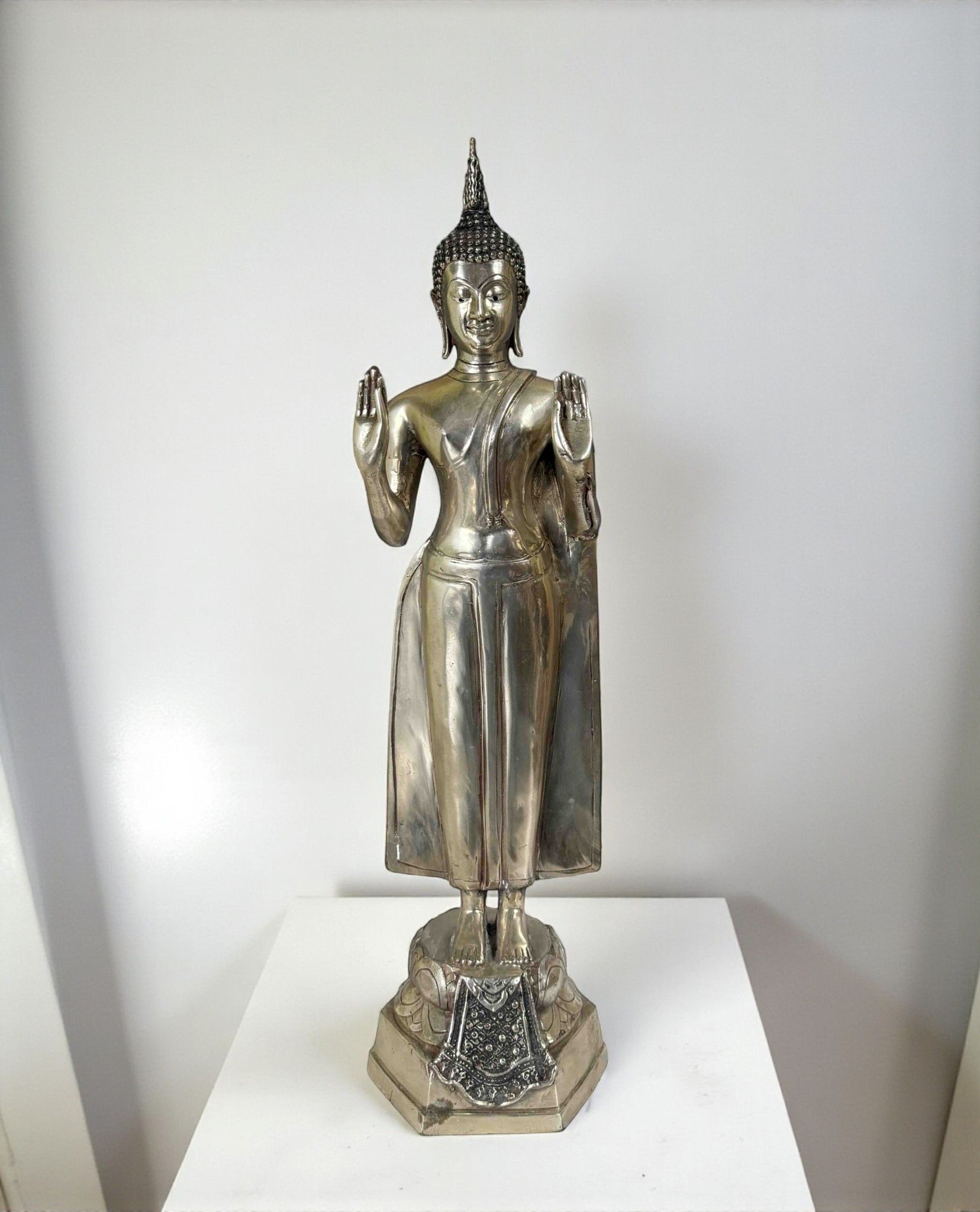 Wochentag Montag Buddha Figur Bronze 66 cm groß