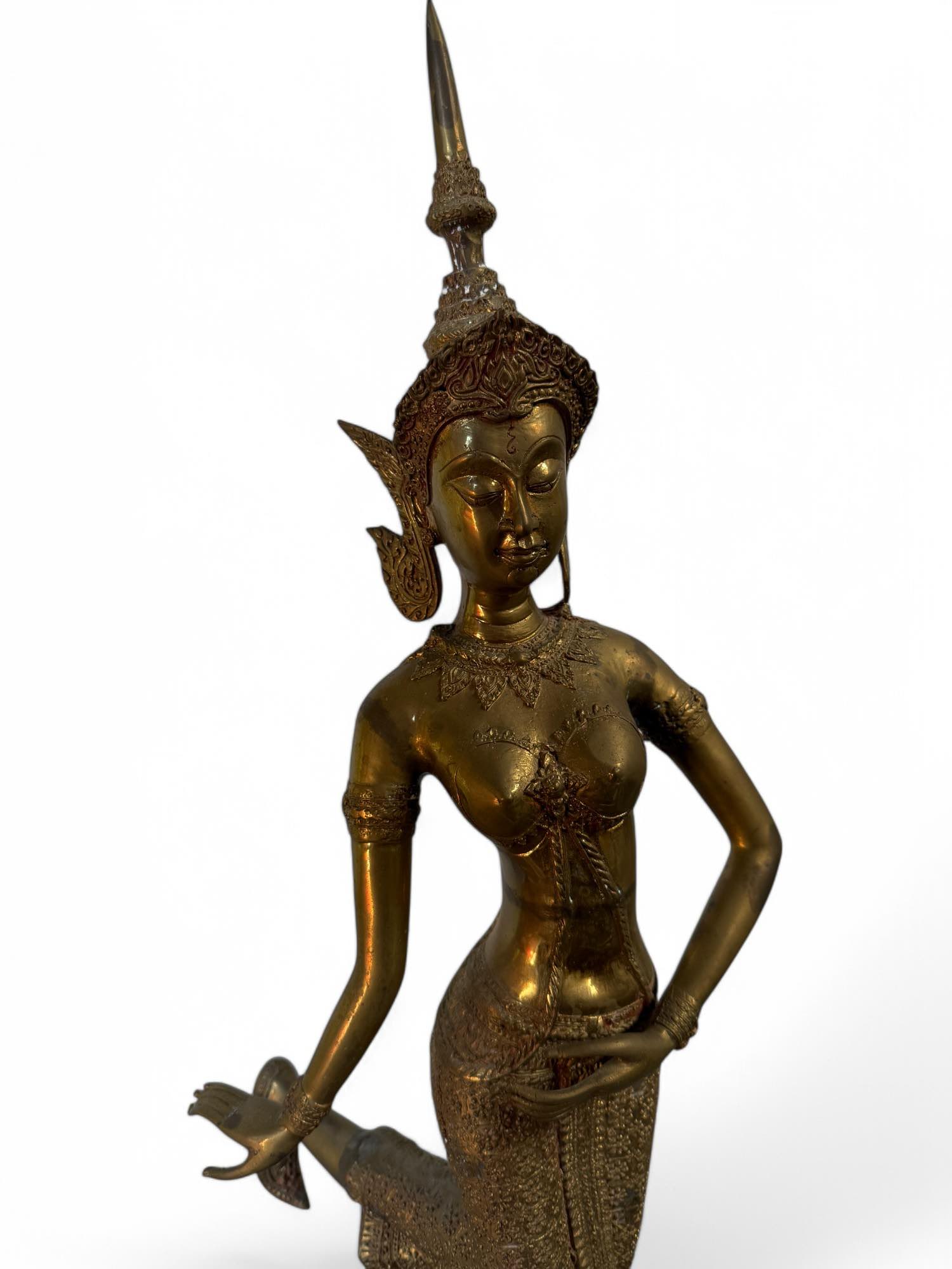 Tempelwächter Figur Bronze Skulptur Thailand 75 cm
