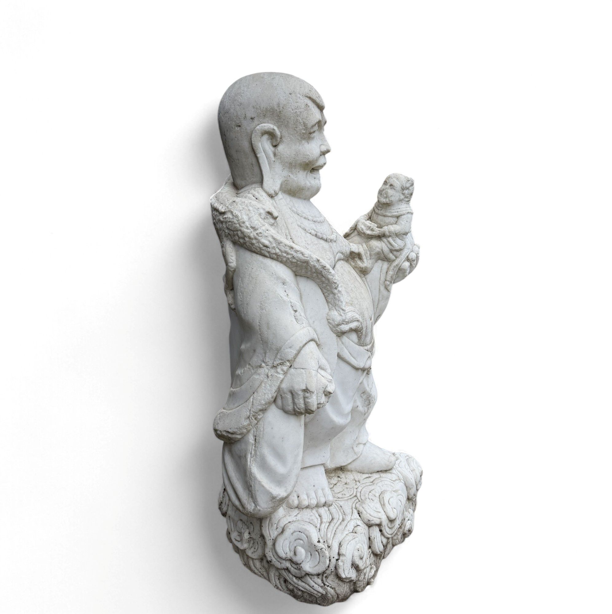 Hotai, dicker lachender Buddha aus Naturstein