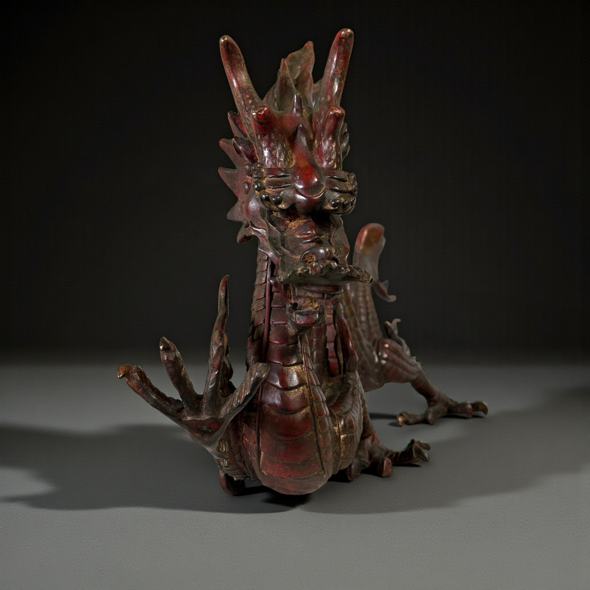 Chinesischer Kaiserdrache aus Bronze – 49 cm | 4,5 kg