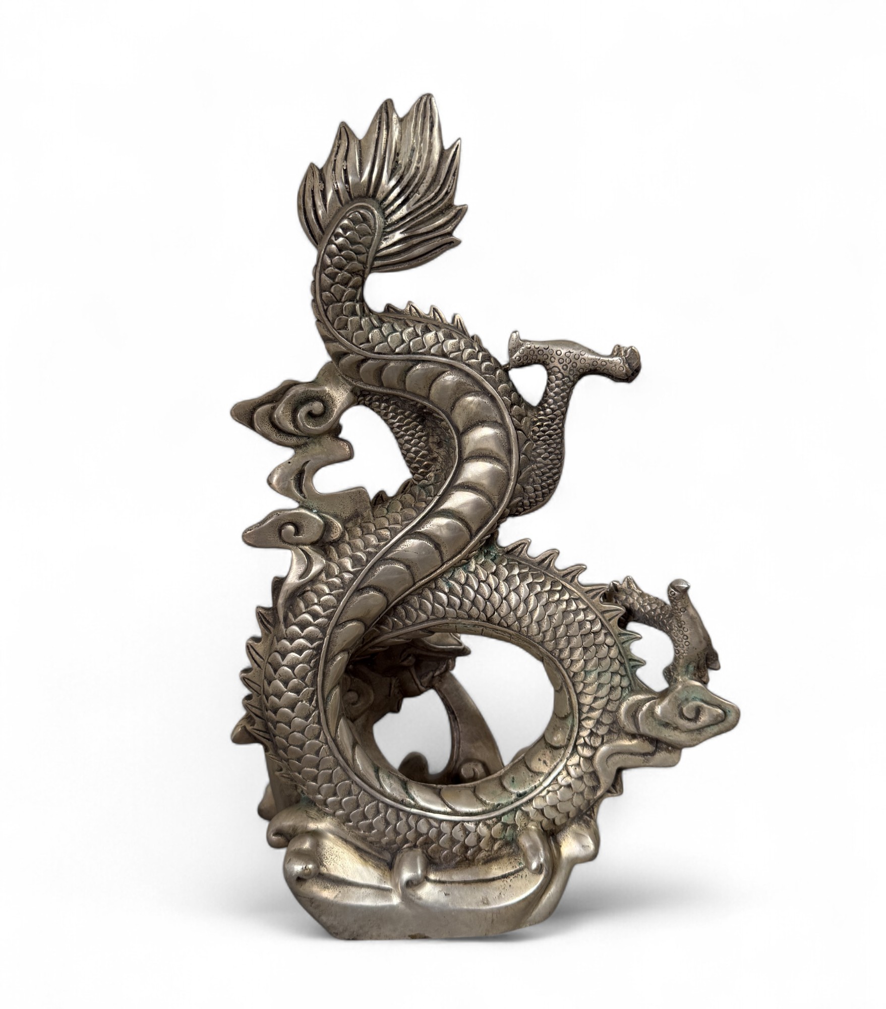 China Bronze Drachen Figur 35,5 cm groß