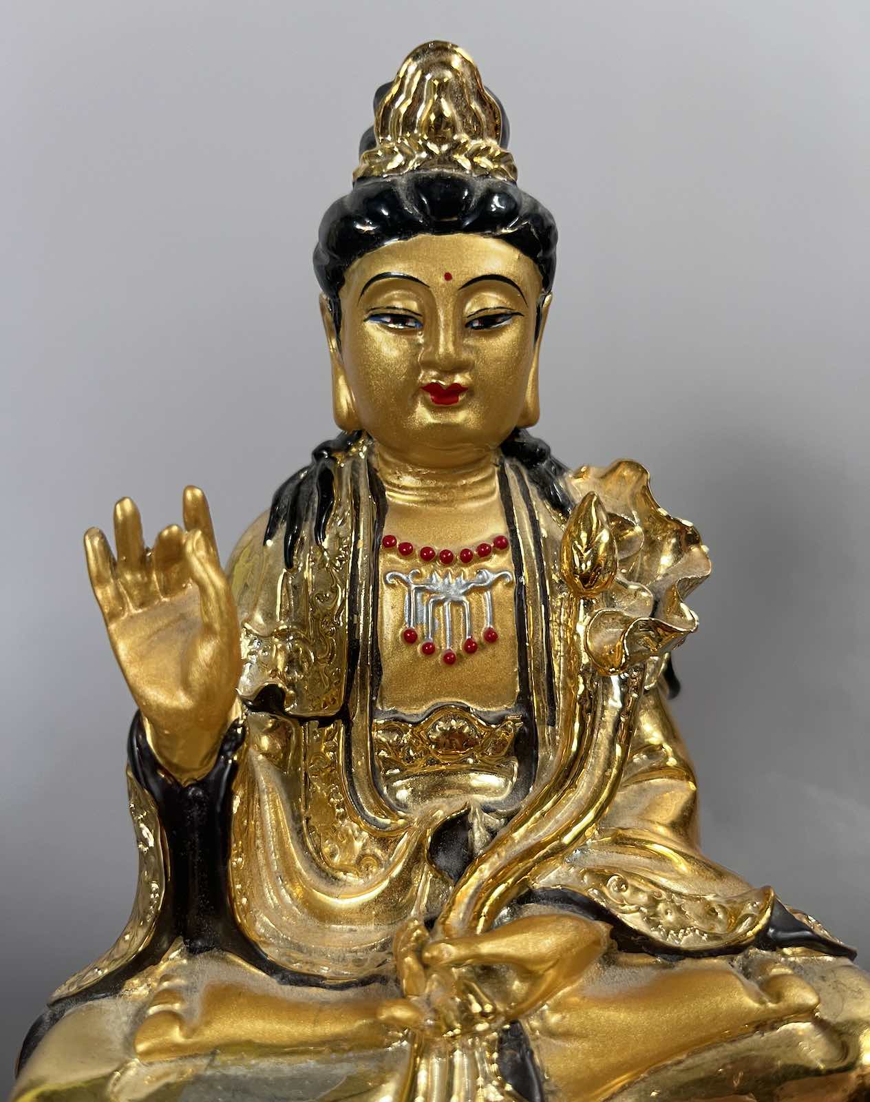 Bodhisattva Figur China Polyresin 19,5cm