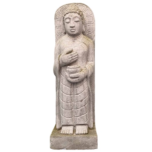 Große Buddha Statue aus Limestone
