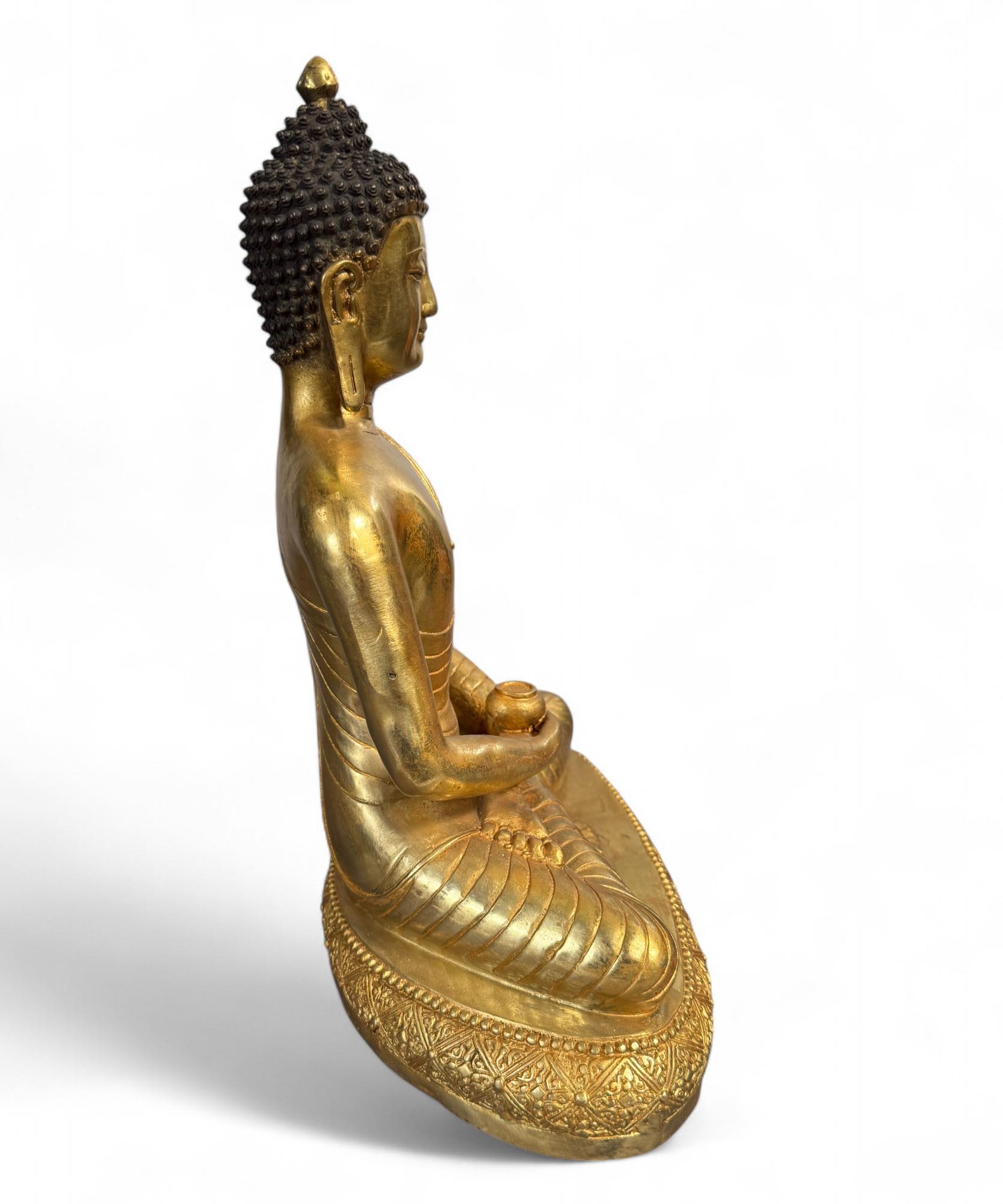 Buddha Figur Bronze Skulptur Tibet Statue Amitabha 33 cm