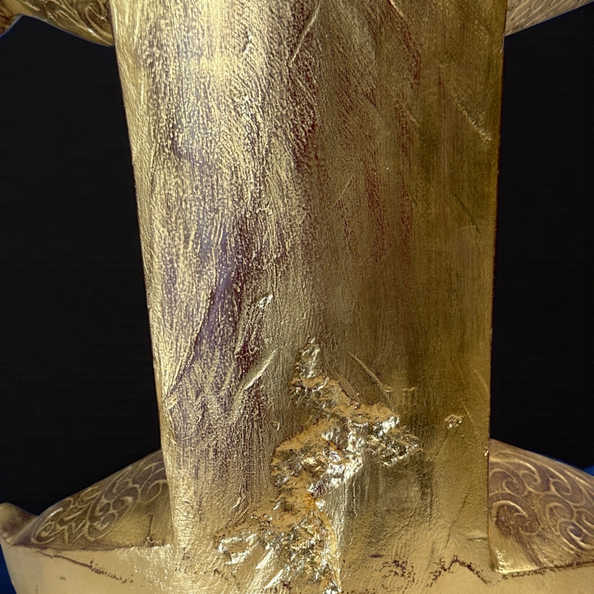 Burma Buddha Statue Alabaster Skulptur 89 cm groß