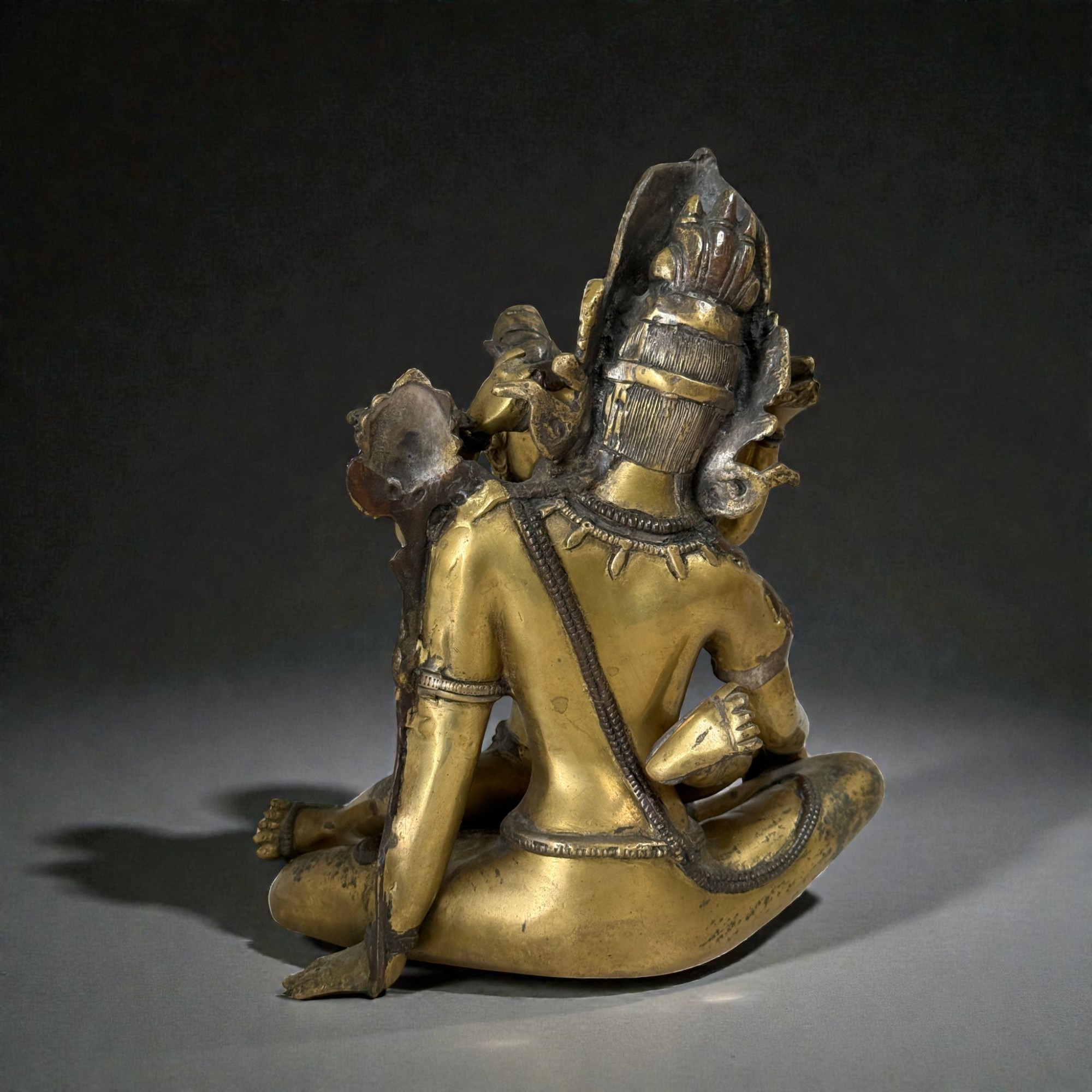 Yabyum Buddha Figur Bronze – tantrische Skulptur - 27 cm groß