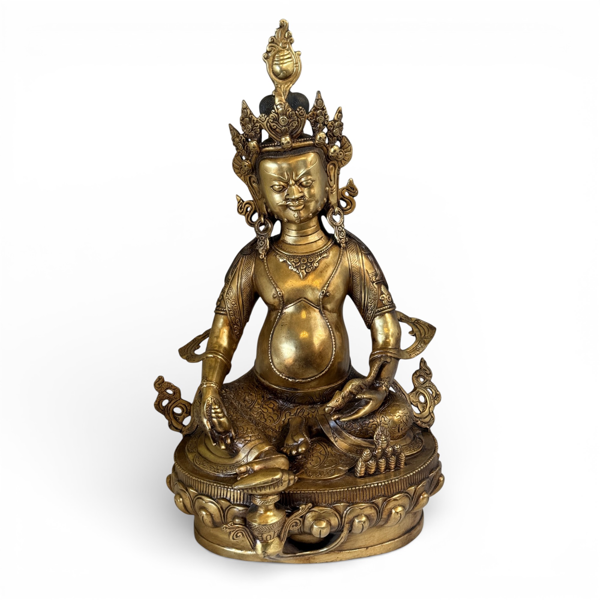 Kubera Bronze Statue - Reichtumsgott - 50 cm