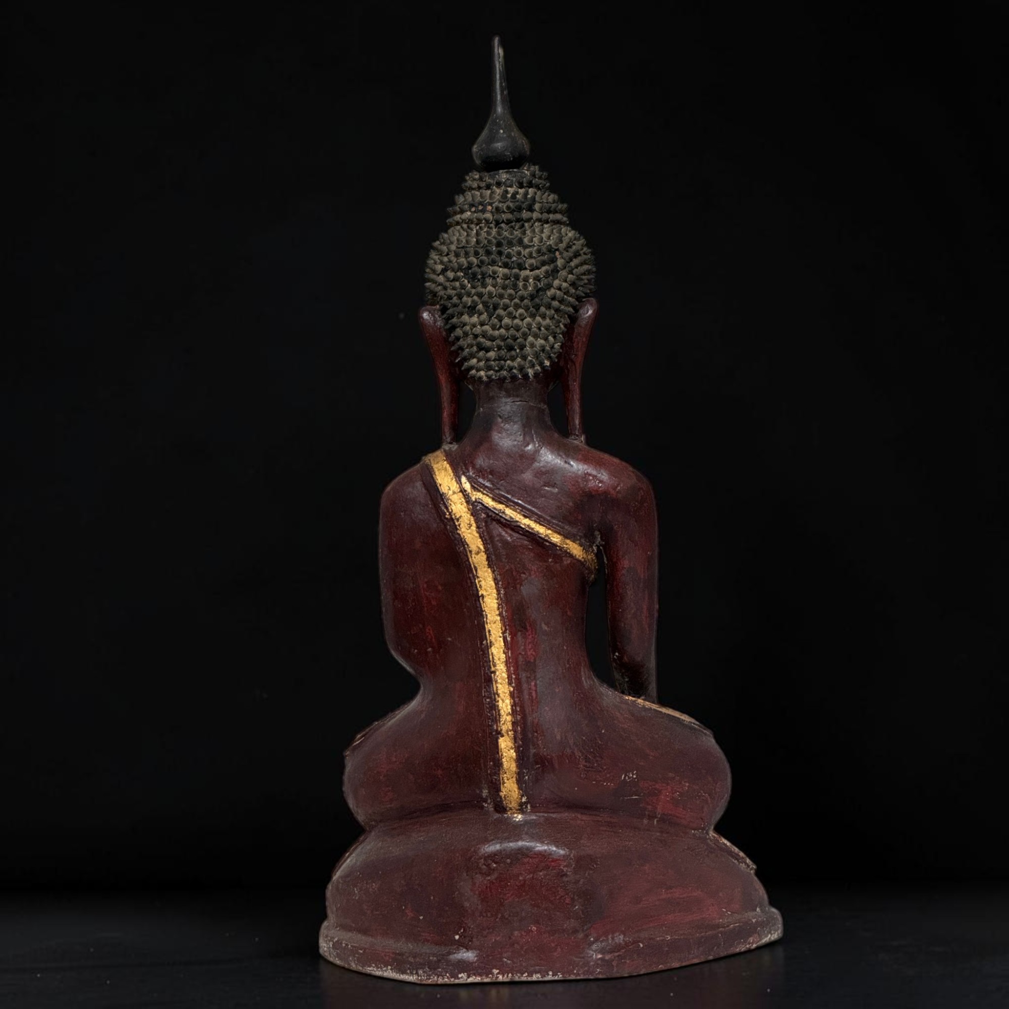 Lacquerware Buddha Statue Burma Skulptur 73 cm groß