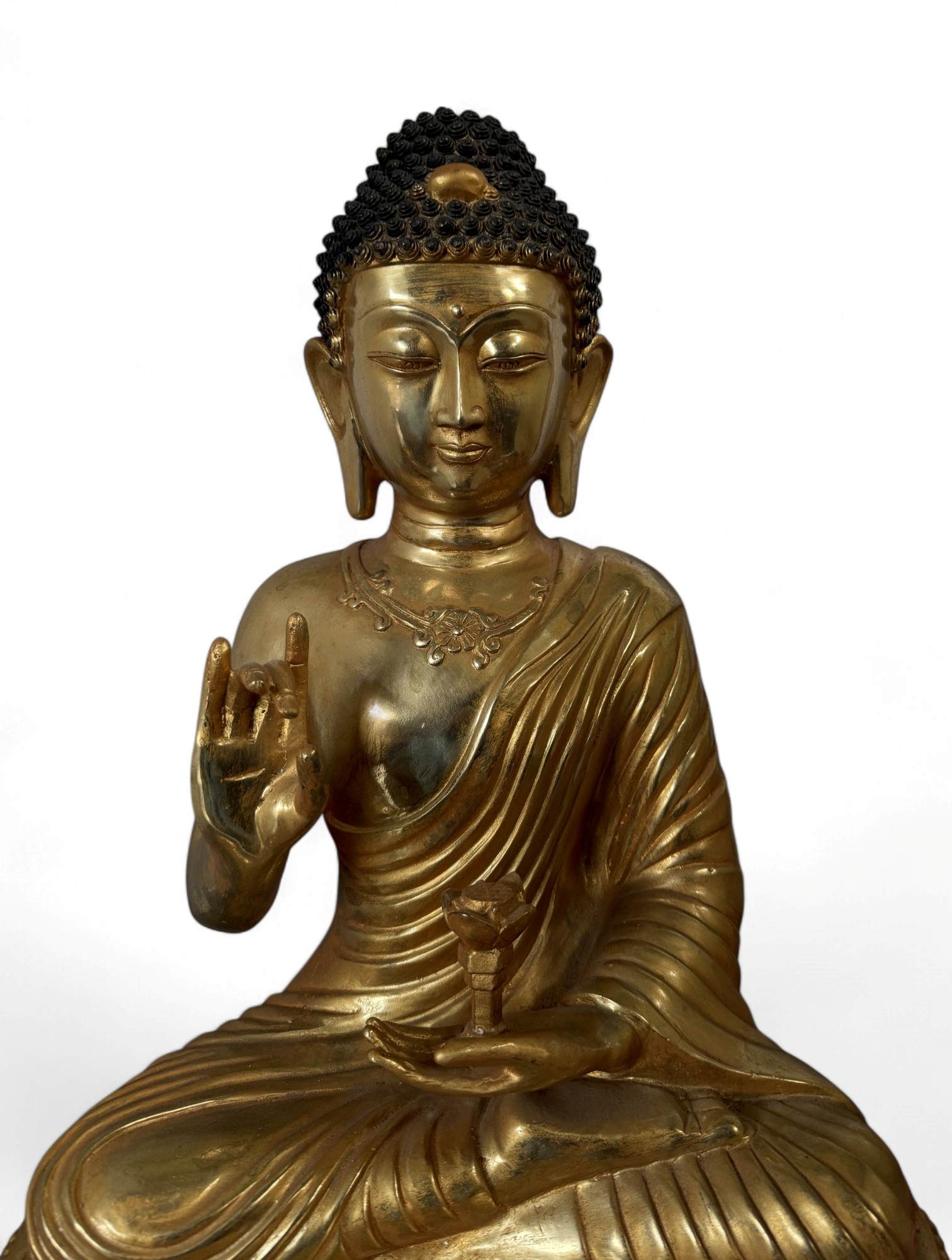 Buddha Figur Bronze Skulptur Karana Mudra Statue 55 cm groß