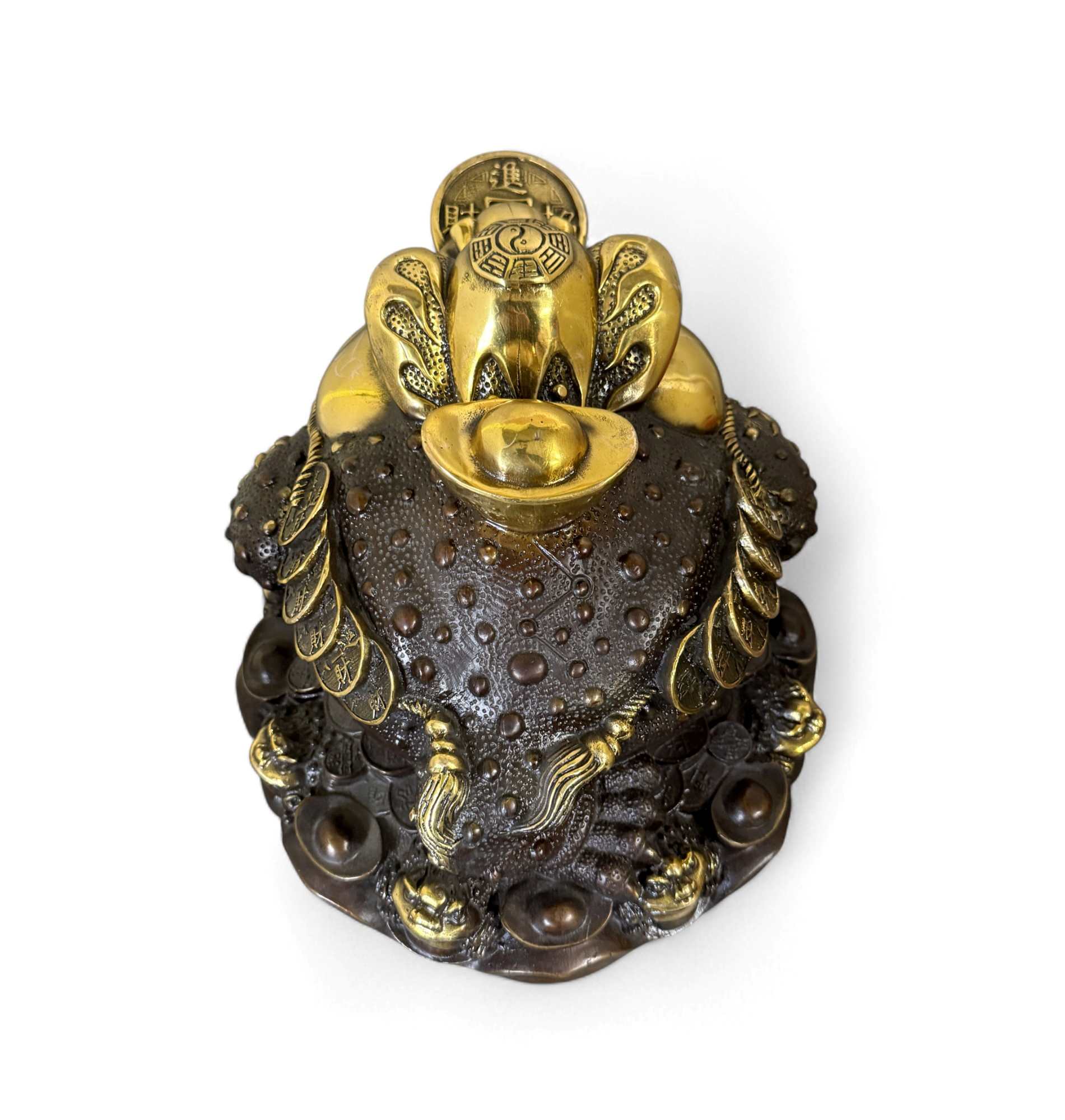 Geldkröte aus Bronze – Traditioneller Feng Shui Frosch