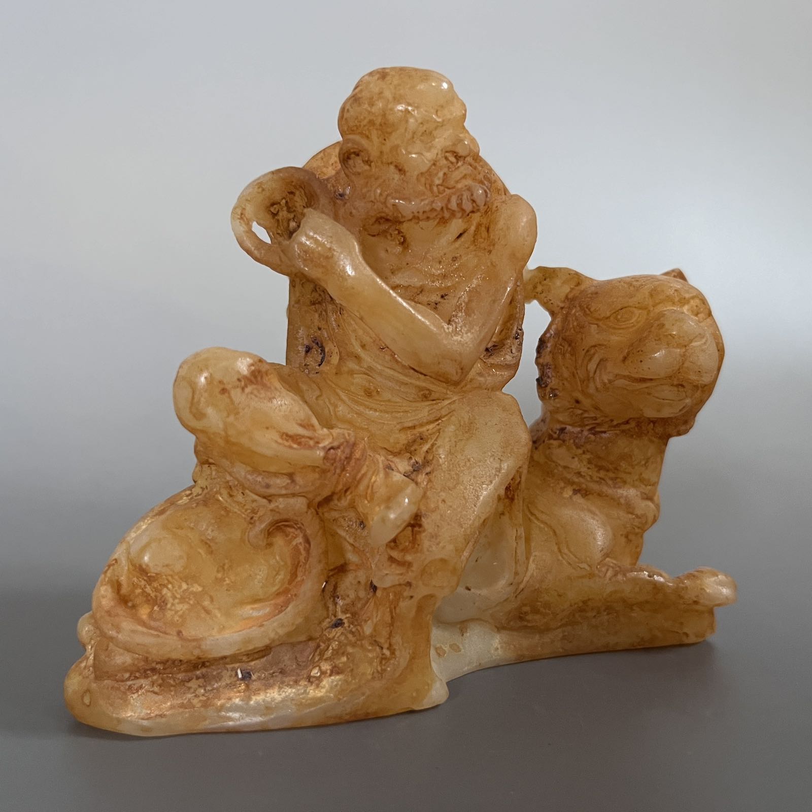 Arhat Figur China Jade Buddhismus Luohan - 9cm