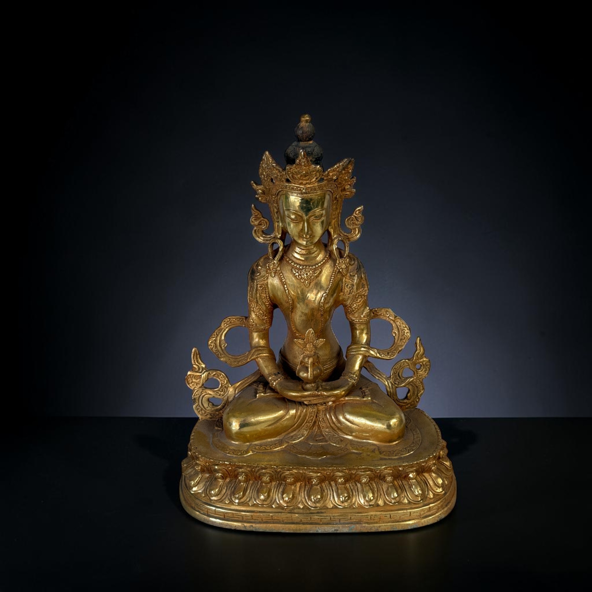 Amitayus Buddha Bronze Skulptur – Tibet/Sichuan