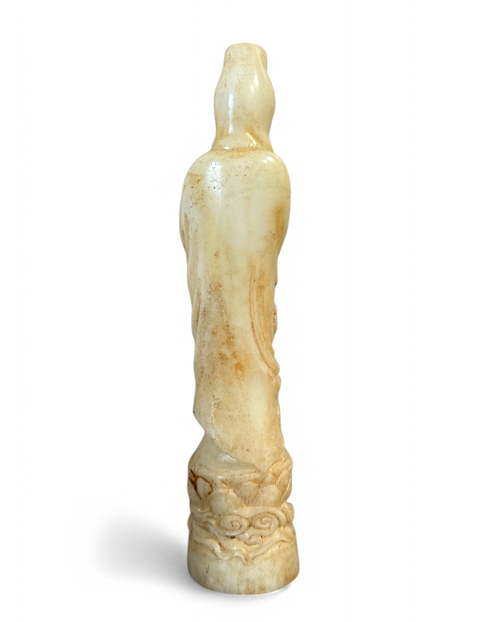 Chinesische Guanyin Figur Jade Skulptur China 21 cm