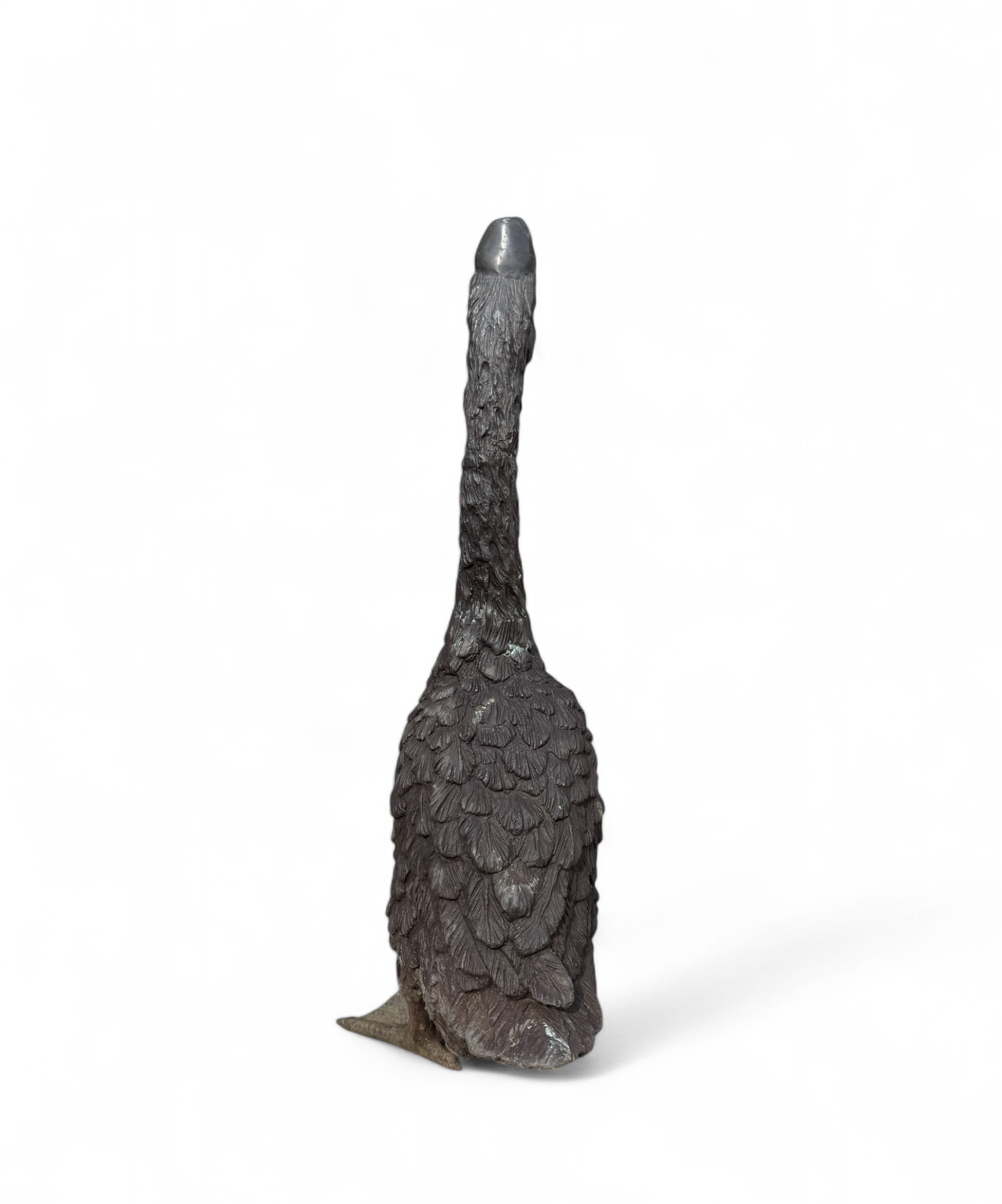 Bronze Gans Figur – Asiatische Garten Skulptur ca. 50 Jahre alt