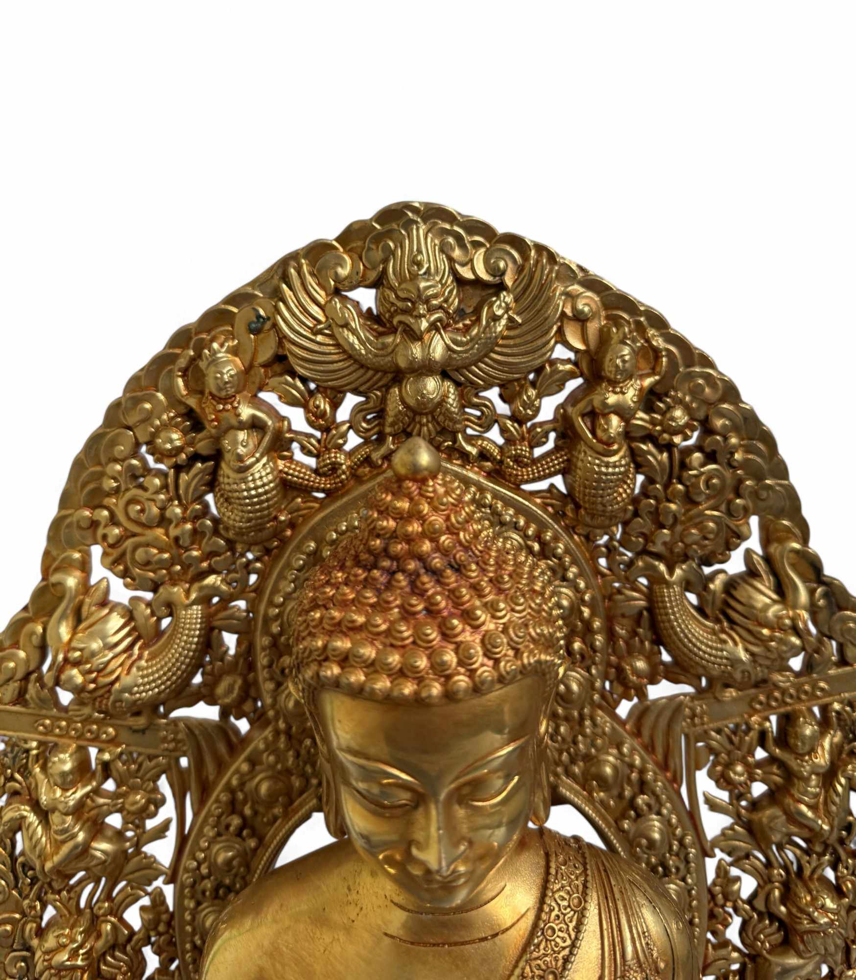 Medizin Buddha Figur Bronze Tibet China - 35 cm groß