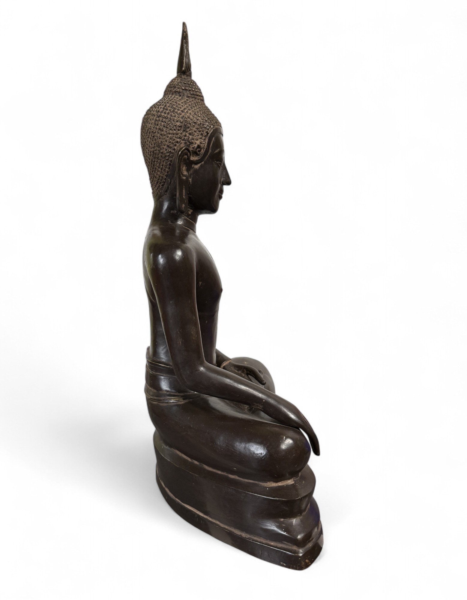 U-Thong Bronze Buddha Figur – Thailand 20. Jhdt.