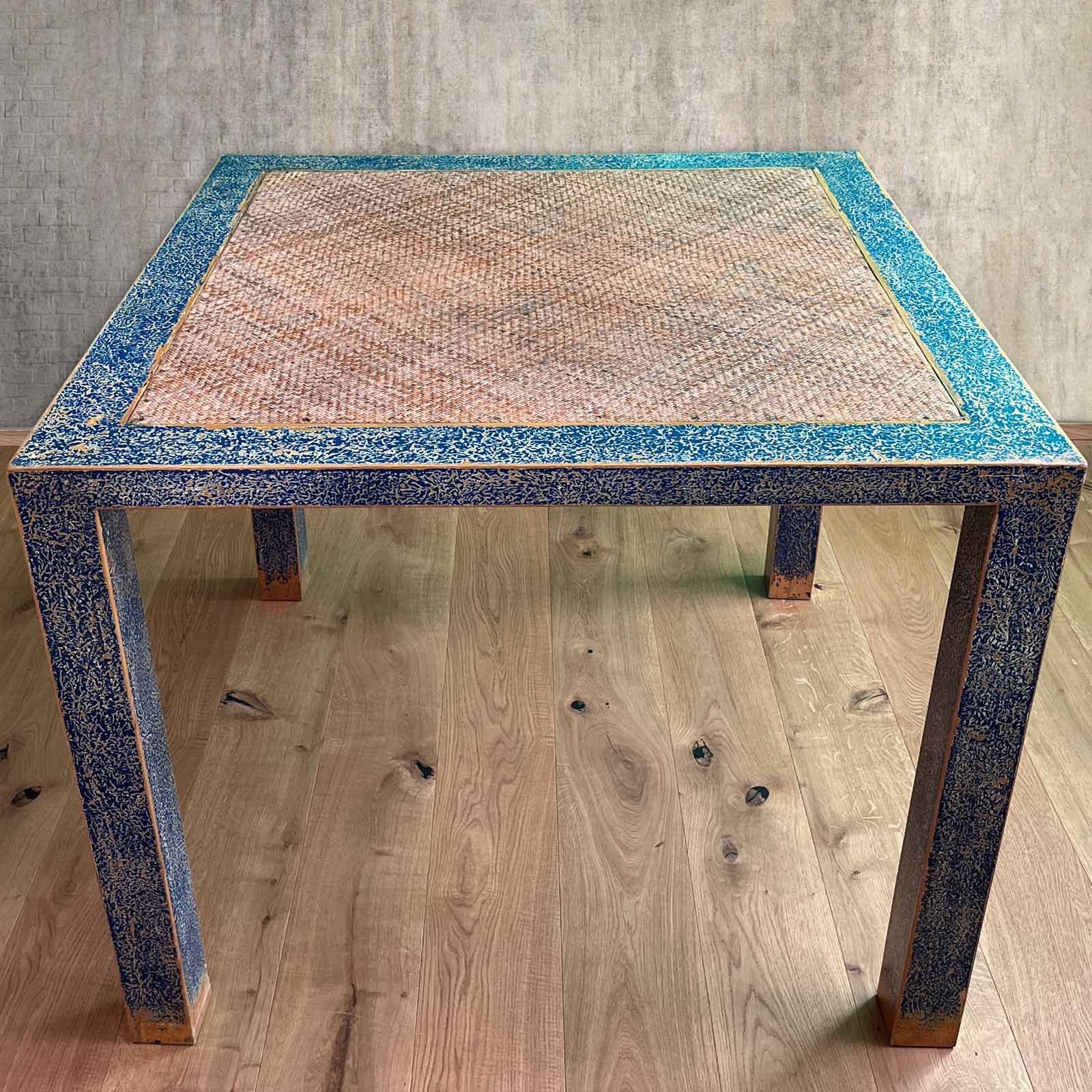 China Esstisch Ulmenholz Blau - Vintage