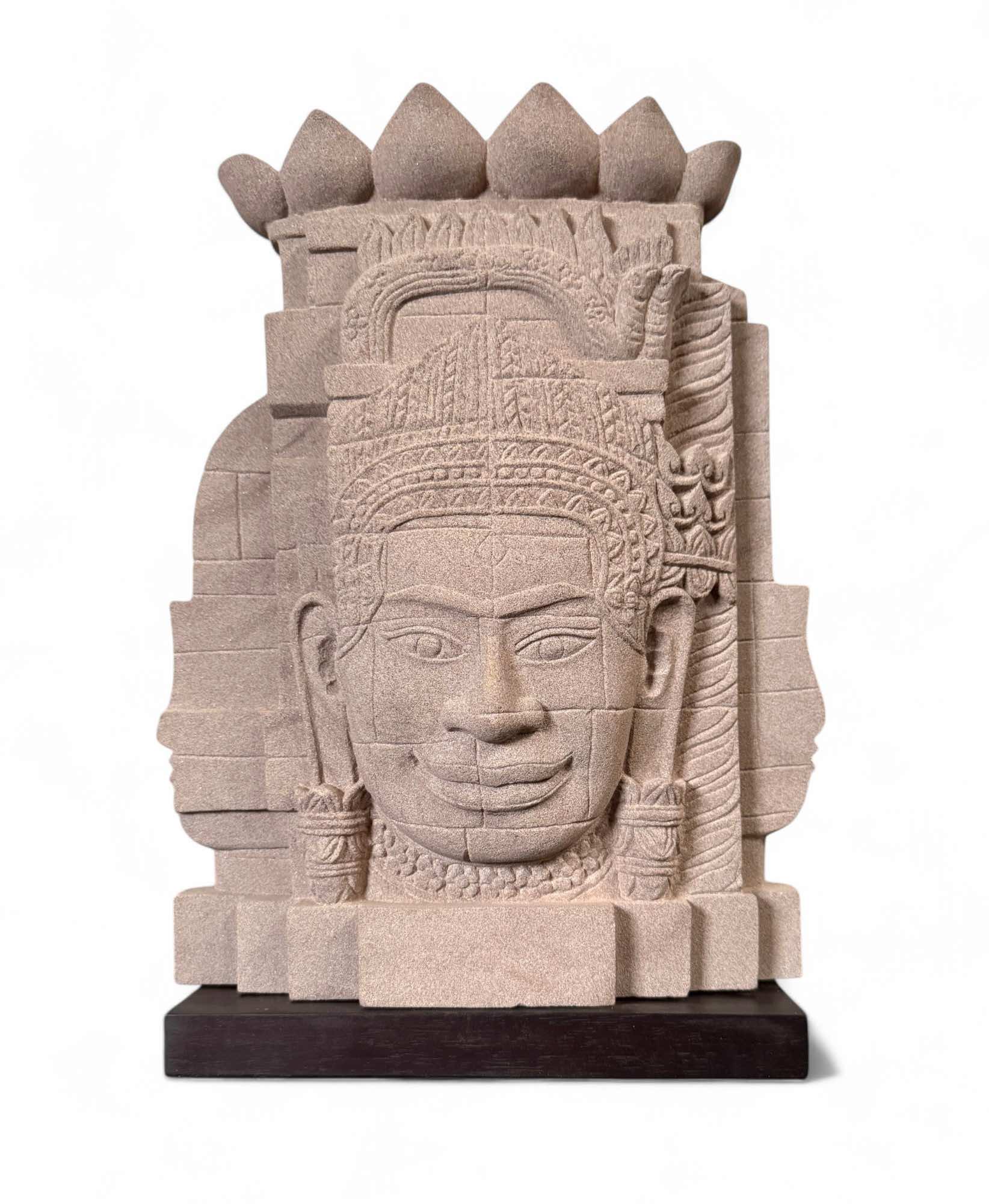 Khmer Buddha Relief aus Sandstein