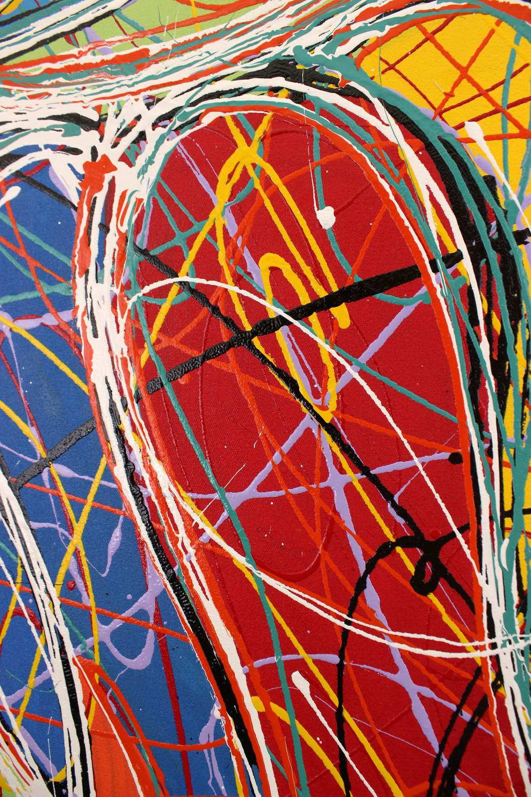 Weiblicher Akt Acryl Gemälde (150cm) Abstakte Kunst Thailand