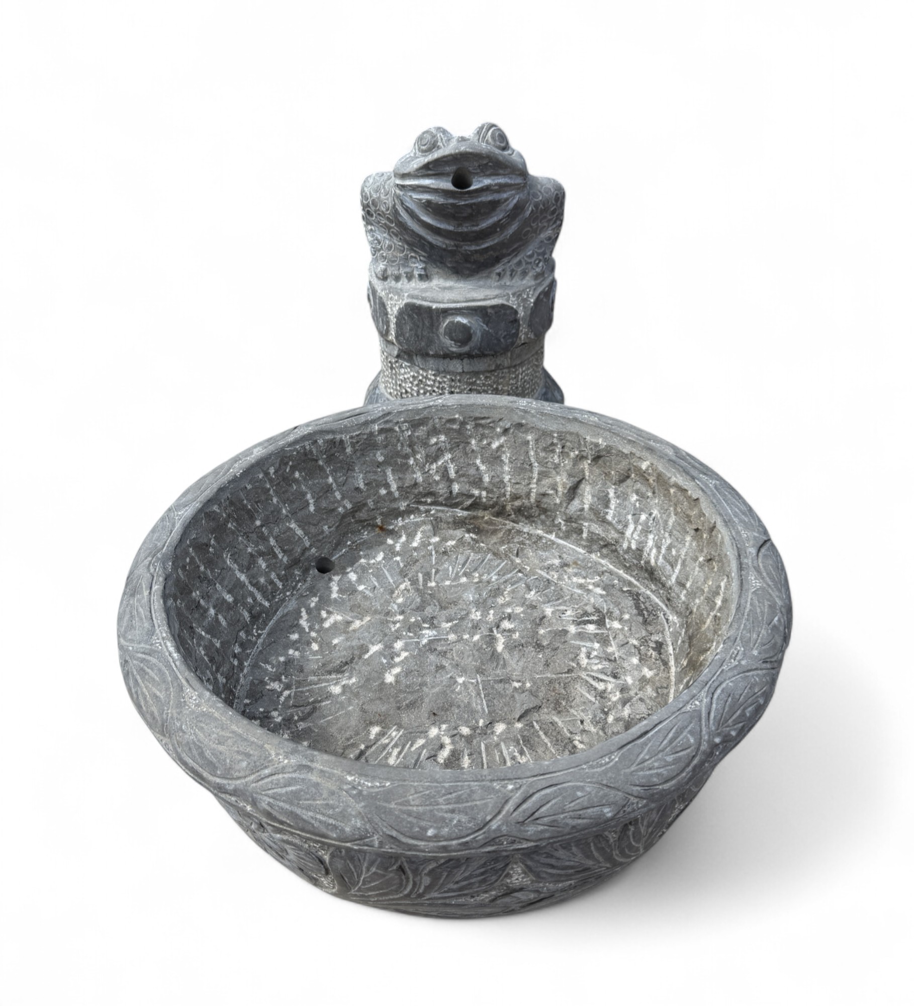 Frosch Brunnen aus Naturstein – Feng Shui Wasserspeier