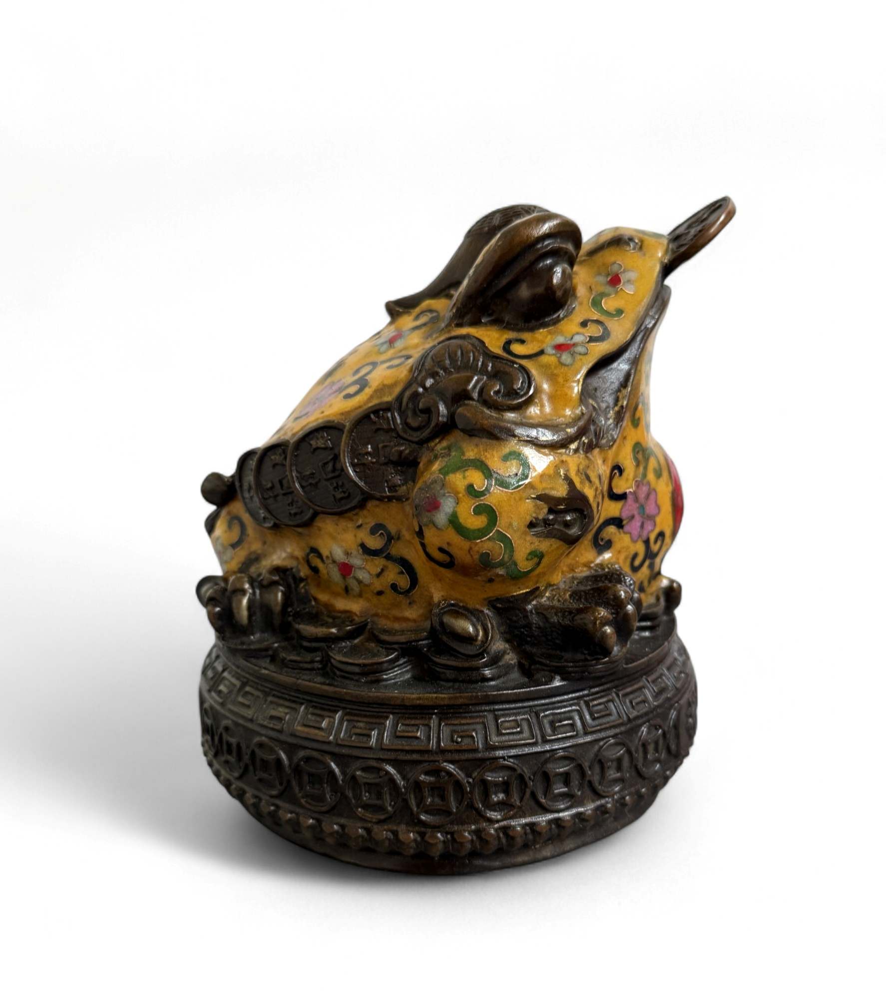 Geldkröte aus Bronze – Traditioneller Feng Shui Frosch