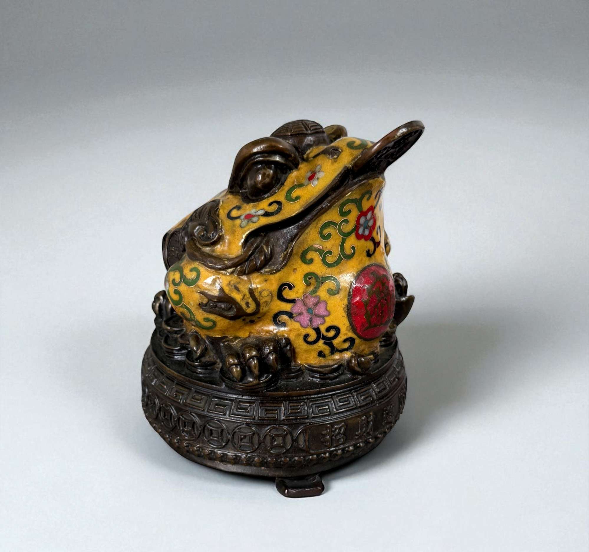 Geldkröte aus Bronze – Traditioneller Feng Shui Frosch