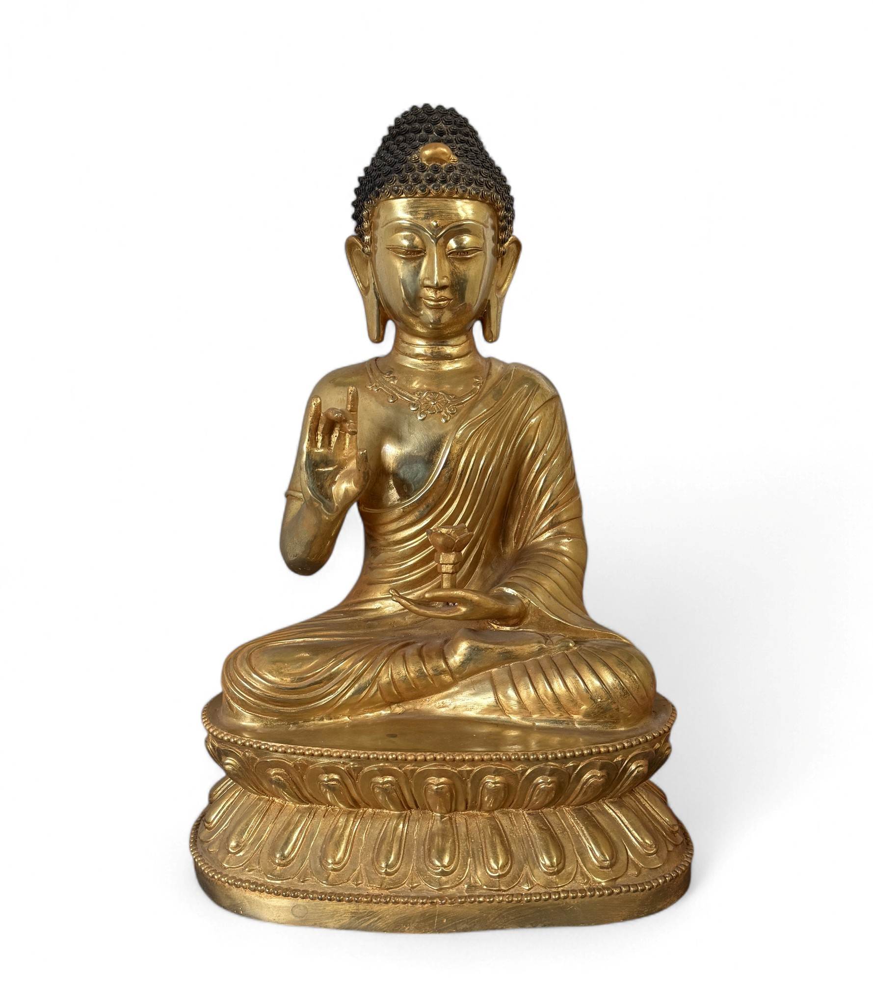 Buddha Figur Bronze Skulptur Karana Mudra Statue 55 cm groß