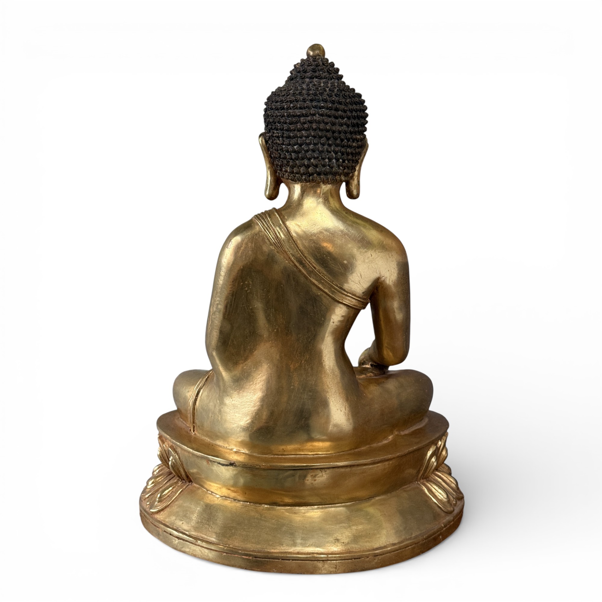 Buddha Skulptur aus Bronze mit der Vitarka Mudra - 44 cm