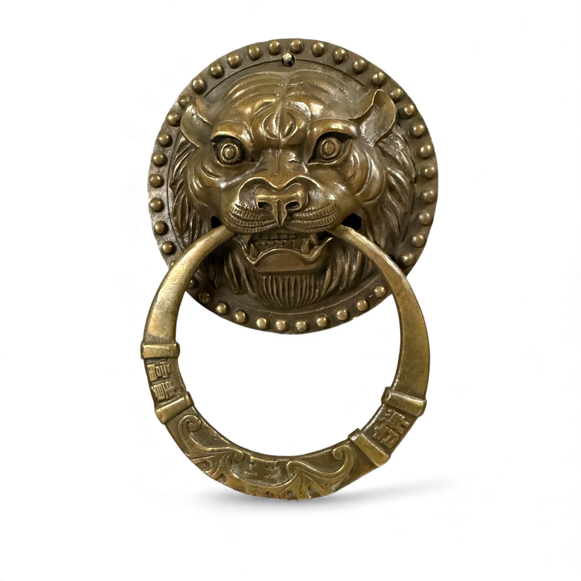 Türklopfer Bronze Skulptur mit Tiger Kopf aus China