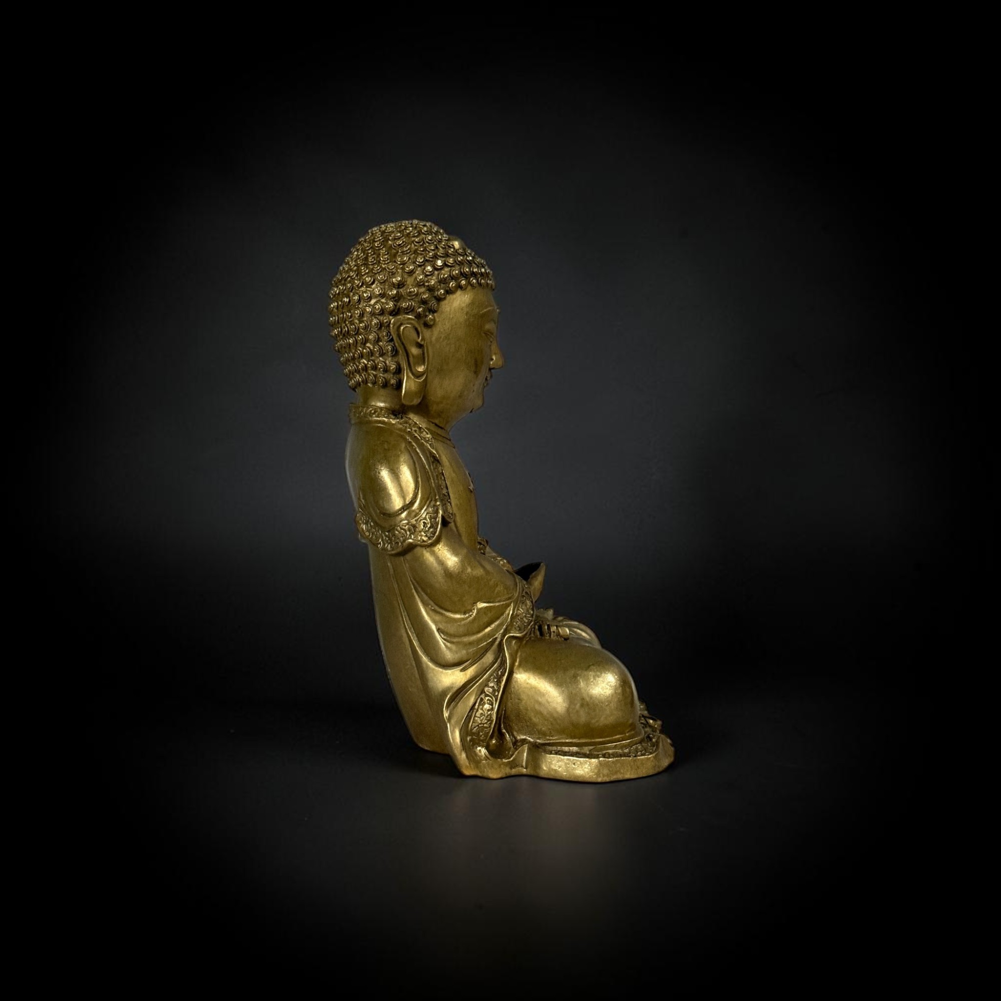 Bronze Buddha Figur 30 cm – Dhyana Mudra - Nordchina