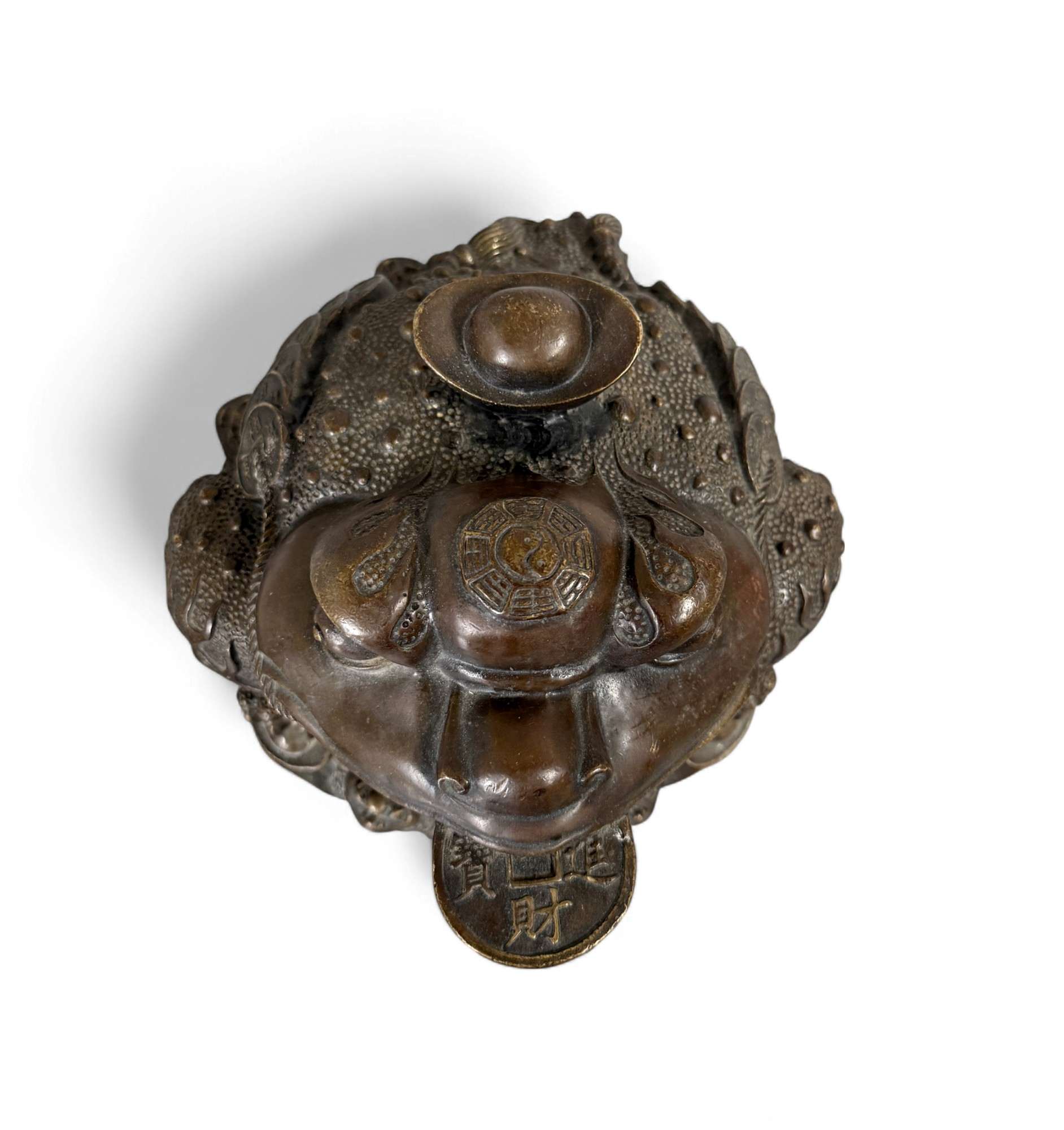 Geldkröte aus Bronze – Traditioneller Feng Shui Frosch