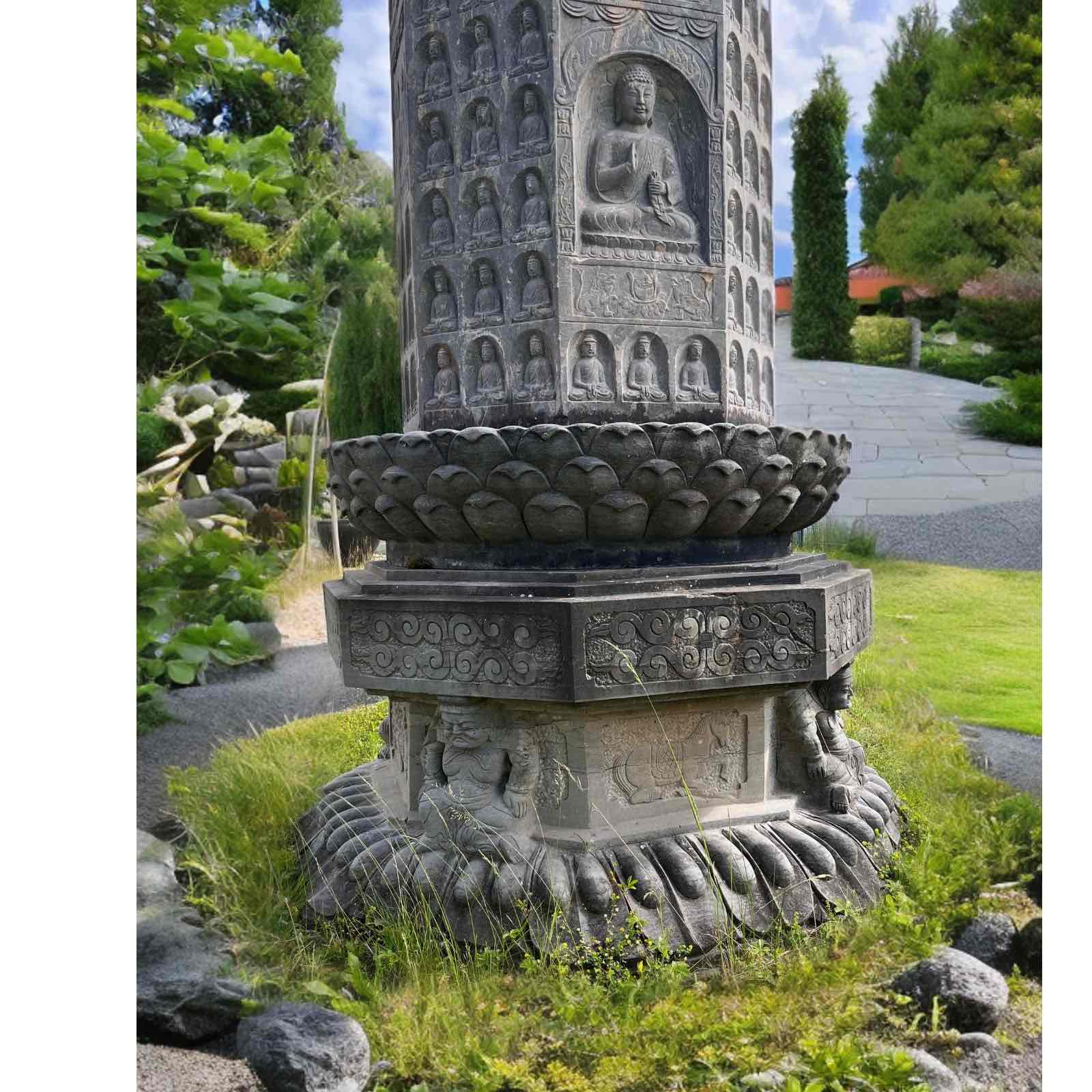 Buddha Garten Pagode Stein Tempel - gigantische 8m groß
