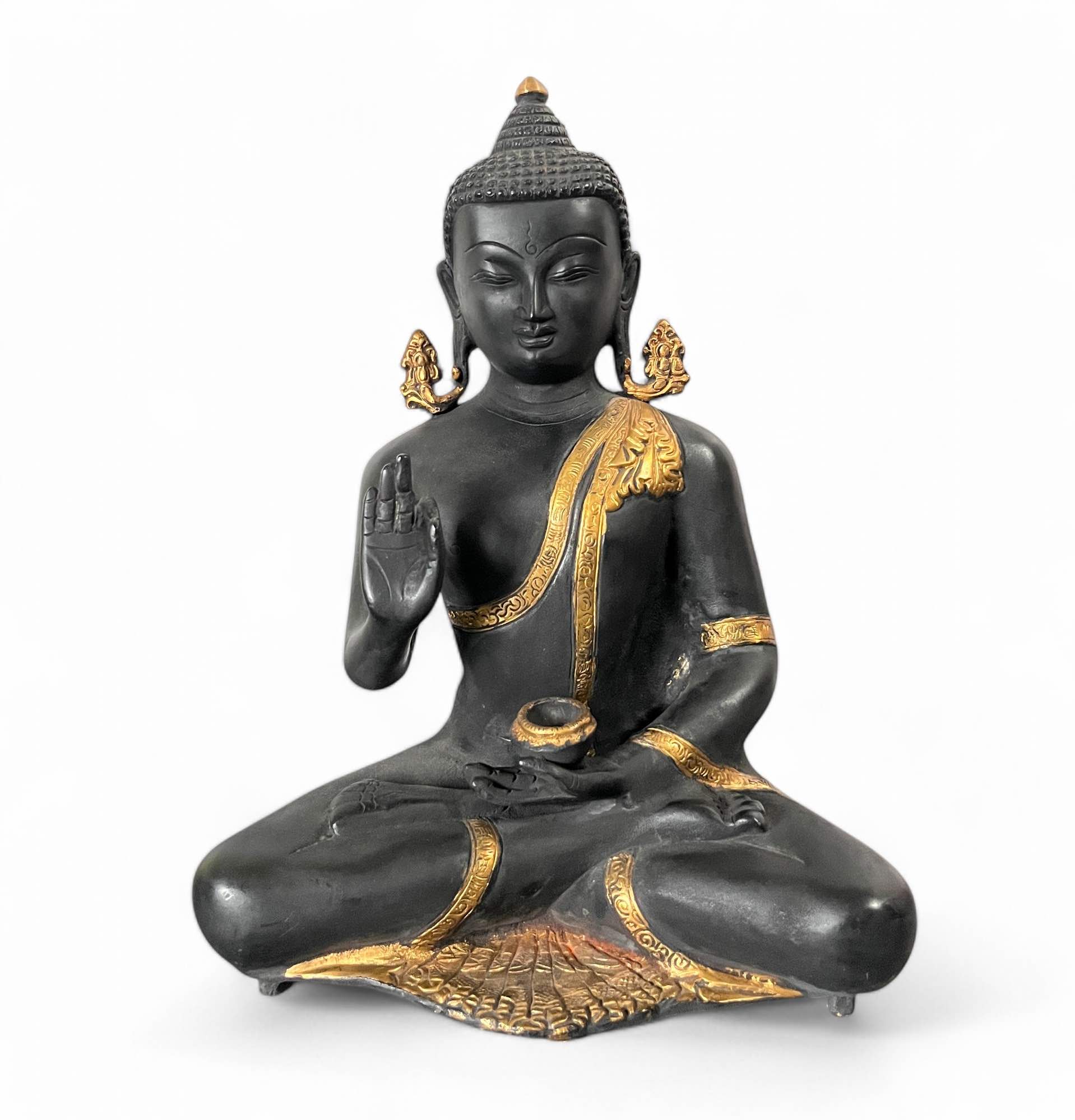 Buddha Bronze Figur mit lehrender Geste 33cm Buddha Bronze Figur mit lehrender Geste 33cm
