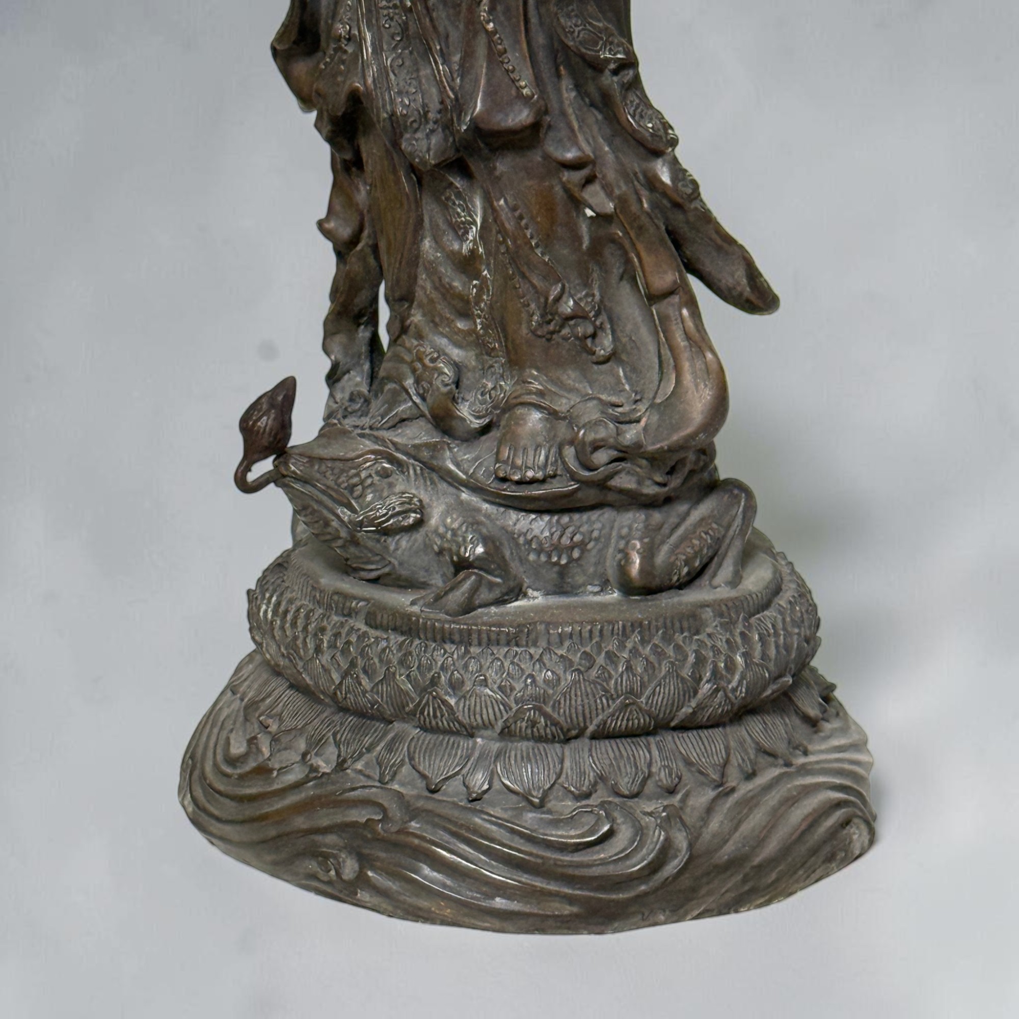 Buddha Figur Bronze Guanyin 45cm groß