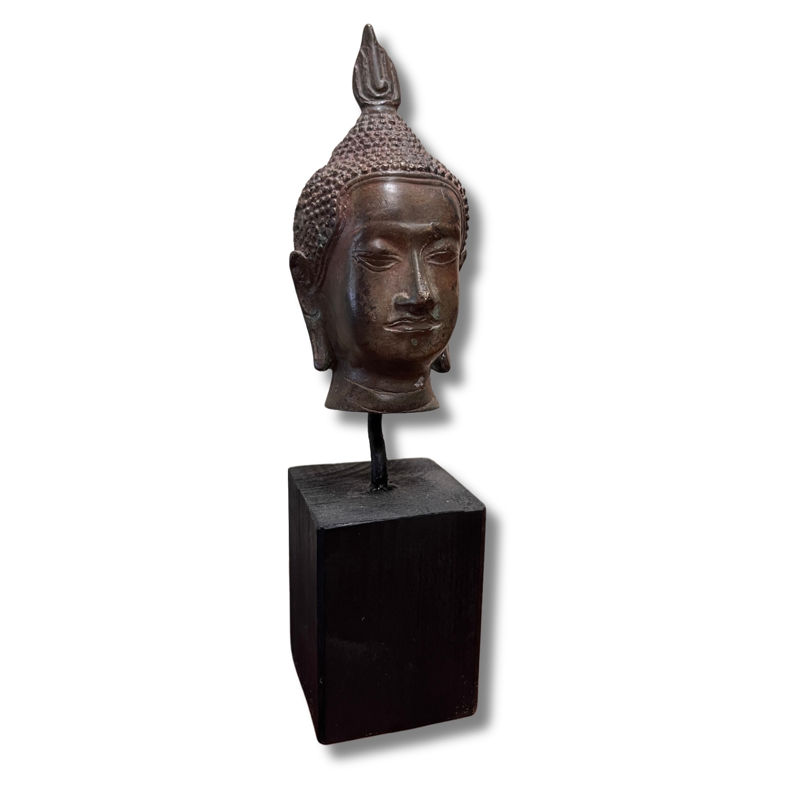 Buddha Kopf Bronze Figur Thailand - 22cm groß