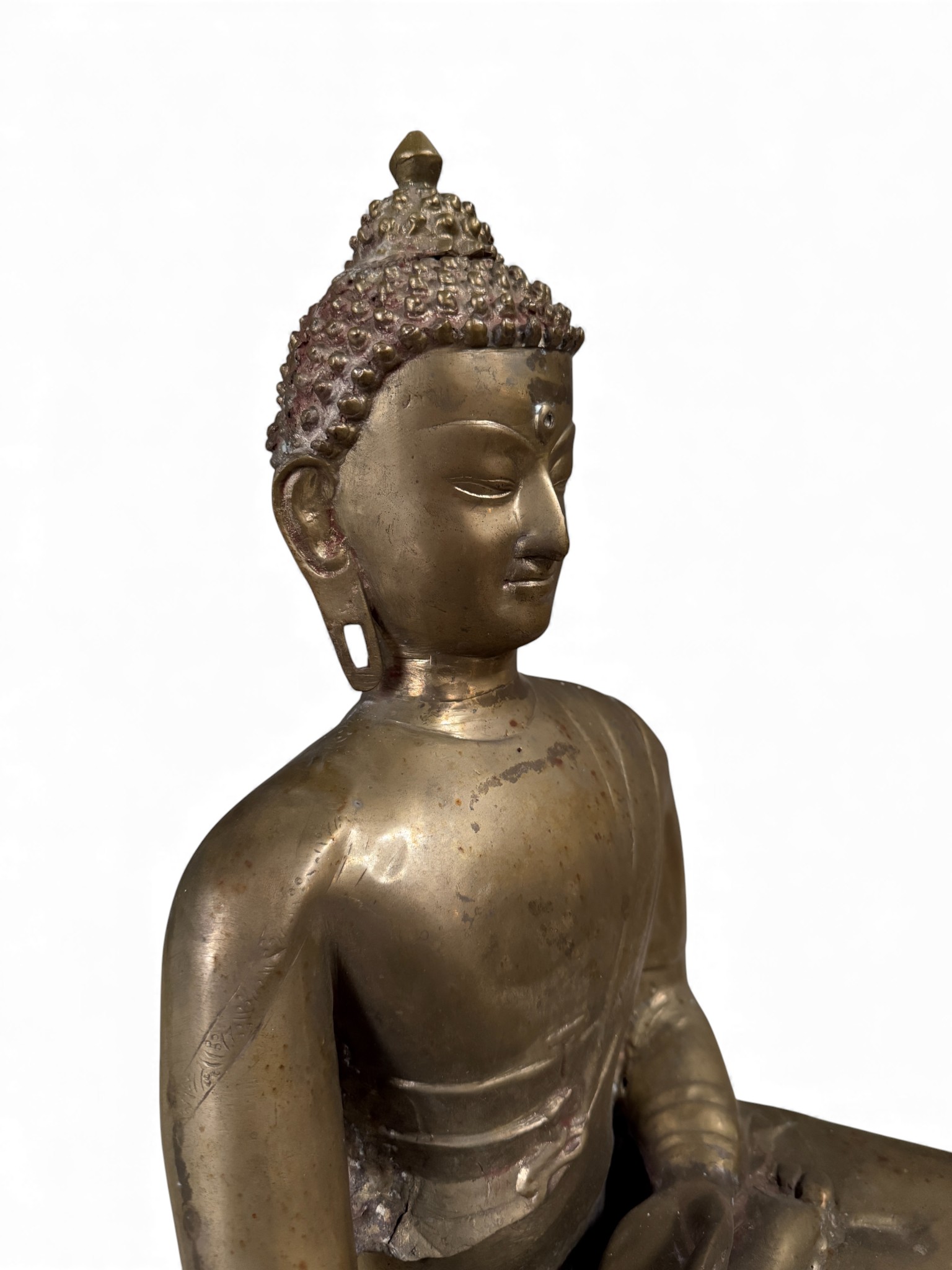 Großer Shakyamuni Buddha Bronze – Tibet Indien – 53 cm