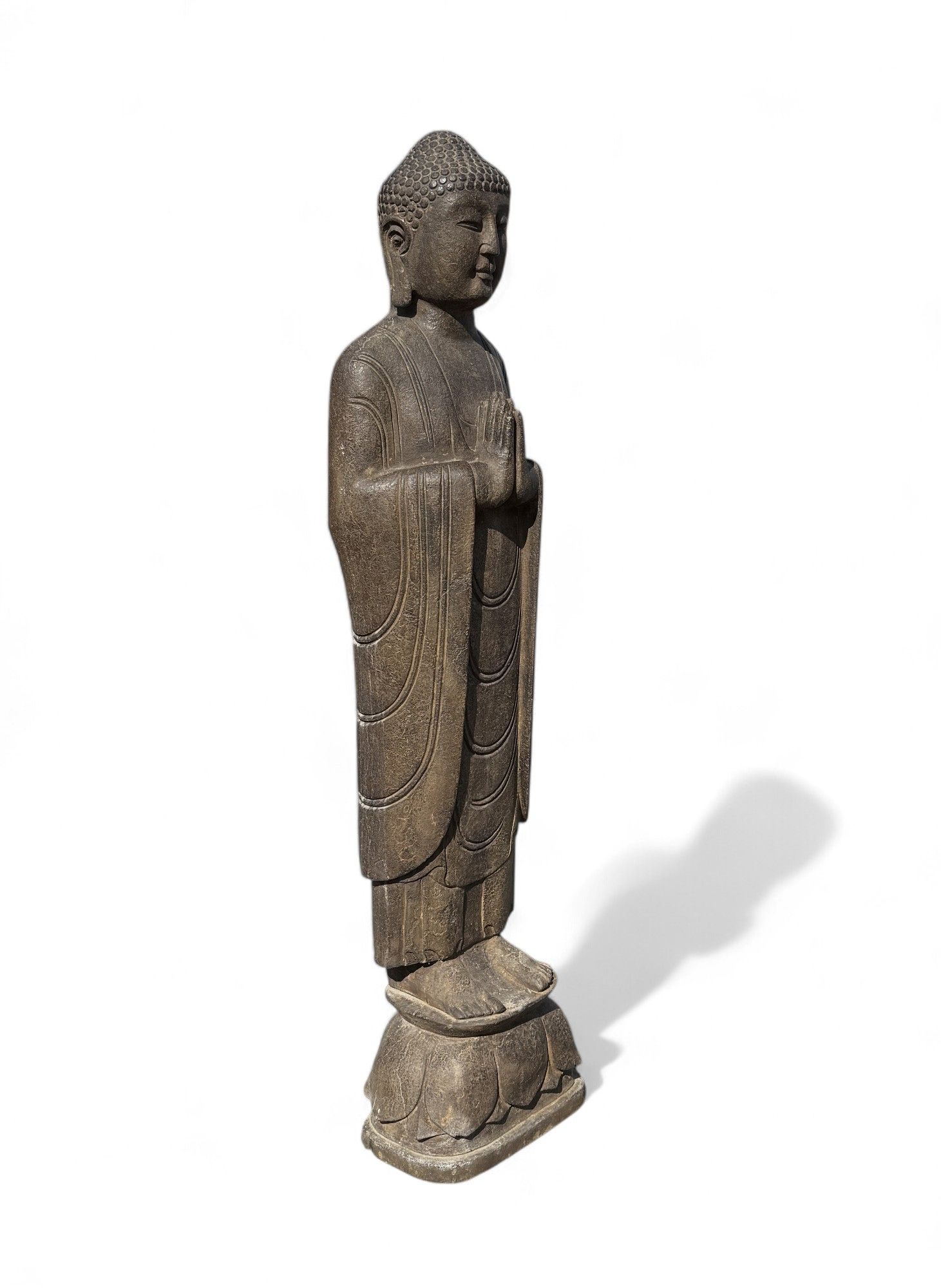 Garten Buddha Statue Namaste Mudra Skulptur Tibet/China 121cm