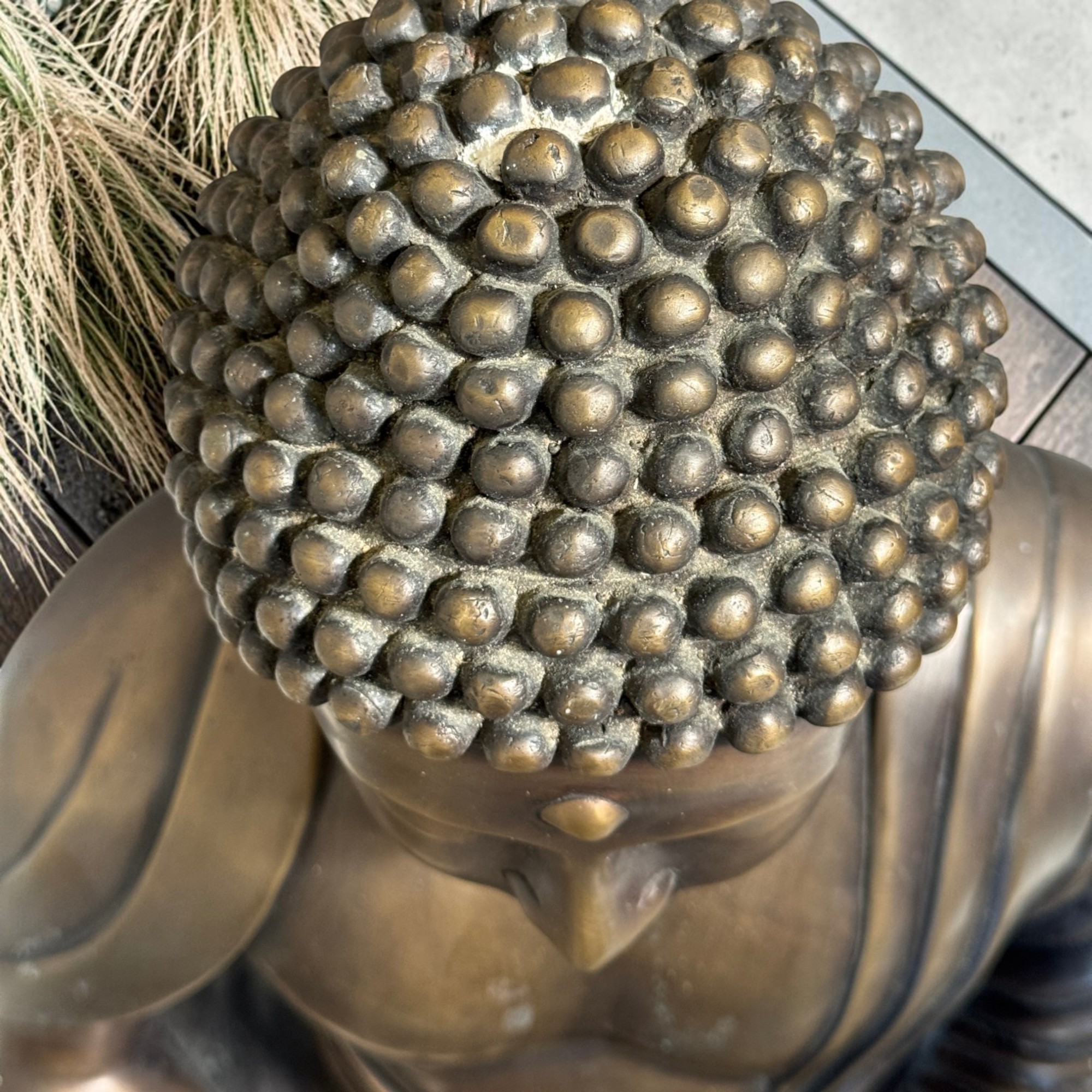 Bronze Amida Buddha Kamakura Daibutsu - Japanische Figur - Unikat 56 cm / 24 kg