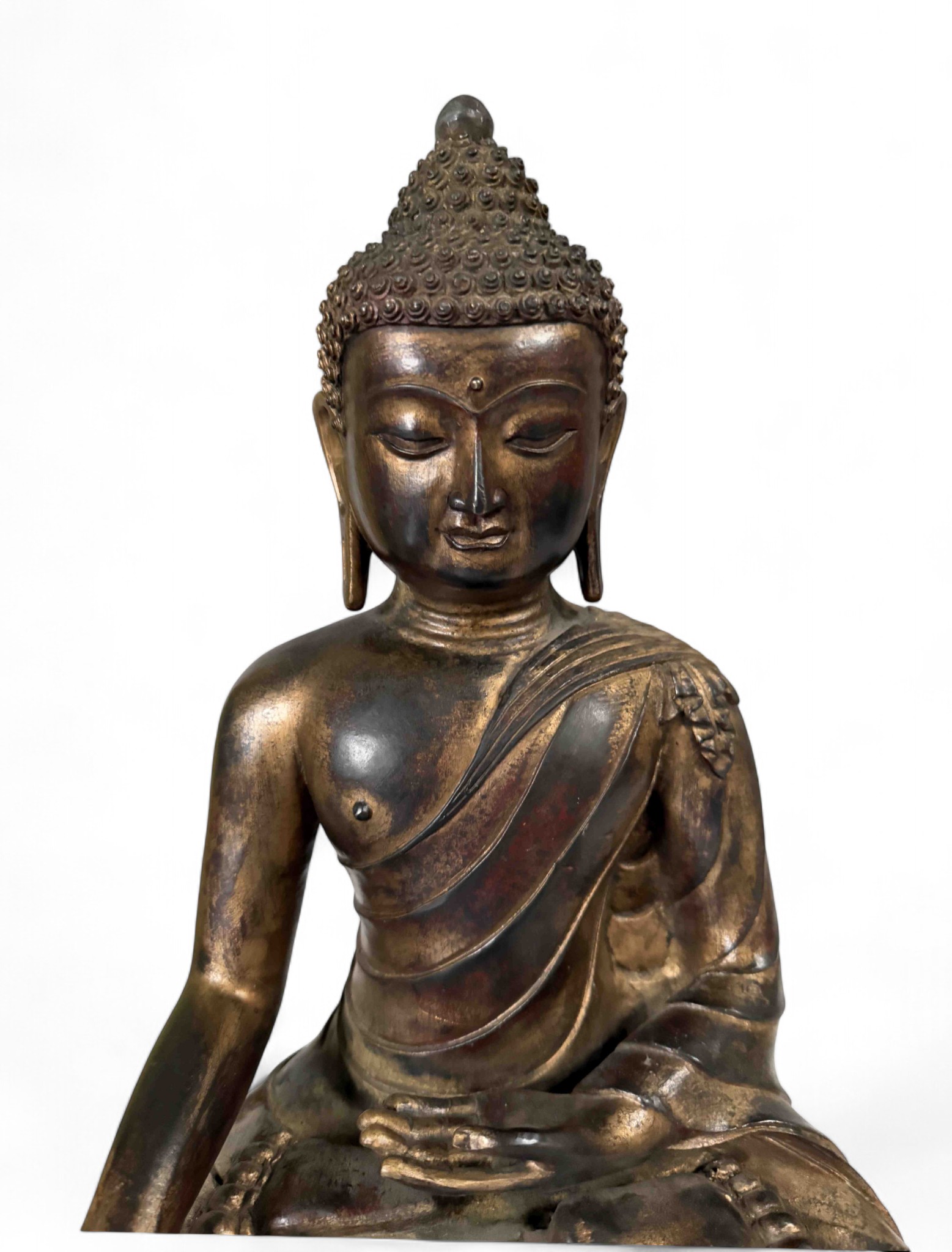 Siddharta Gautama Bronze Buddha Figur 45,5 cm groß