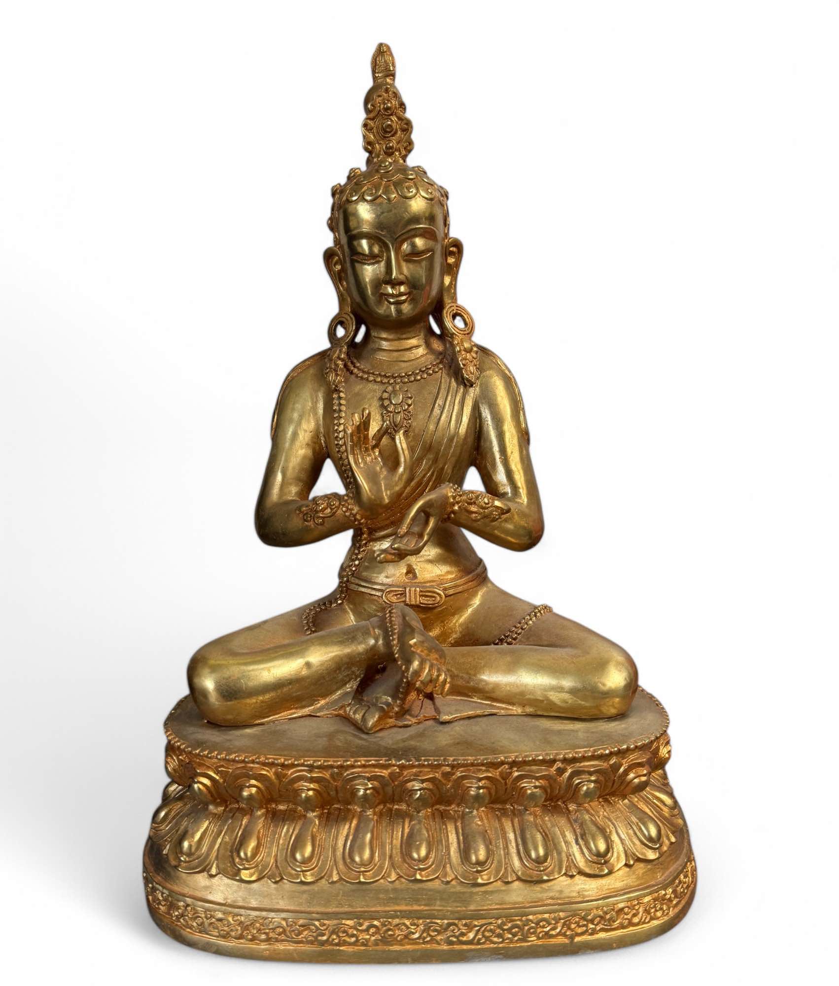 Buddha Figur Dharmachakra Mudra Bronze Skulptur 45,5 cm groß Buddha Figur Dharmachakra Mudra Bronze Skulptur 45,5 cm groß