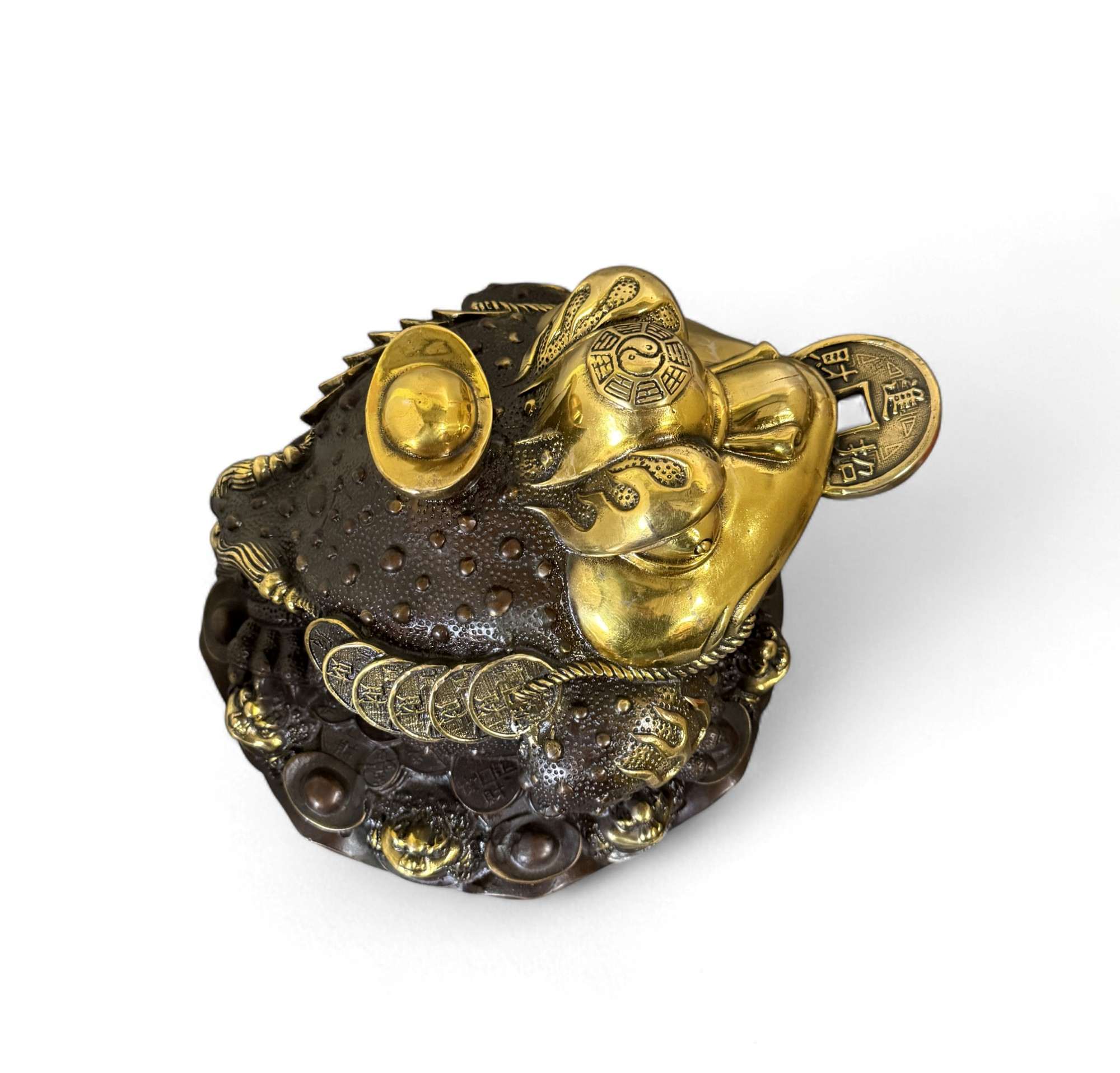 Geldkröte aus Bronze – Traditioneller Feng Shui Frosch