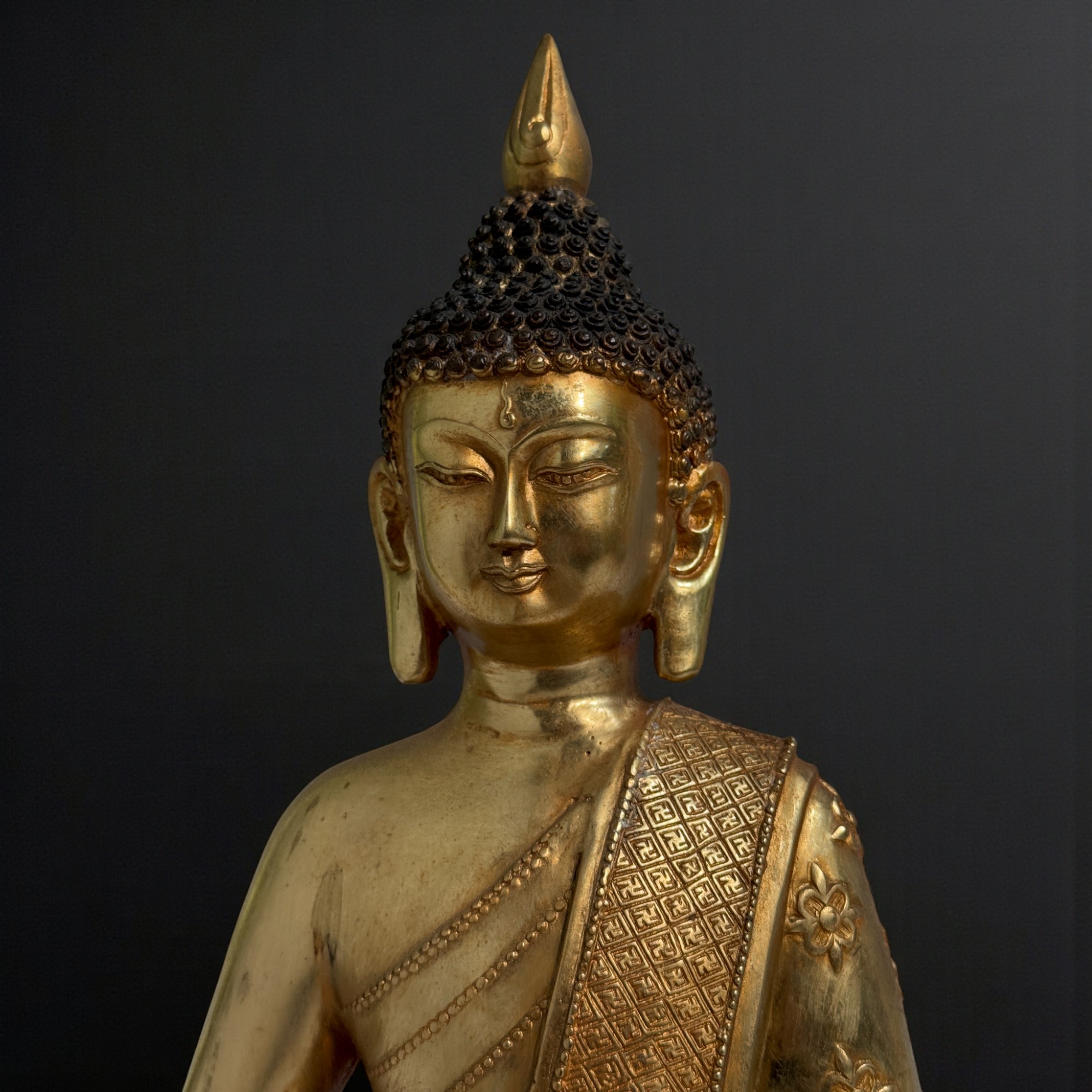 Buddha Figur Bronze Skulptur Tibet Statue Amitabha 39 cm