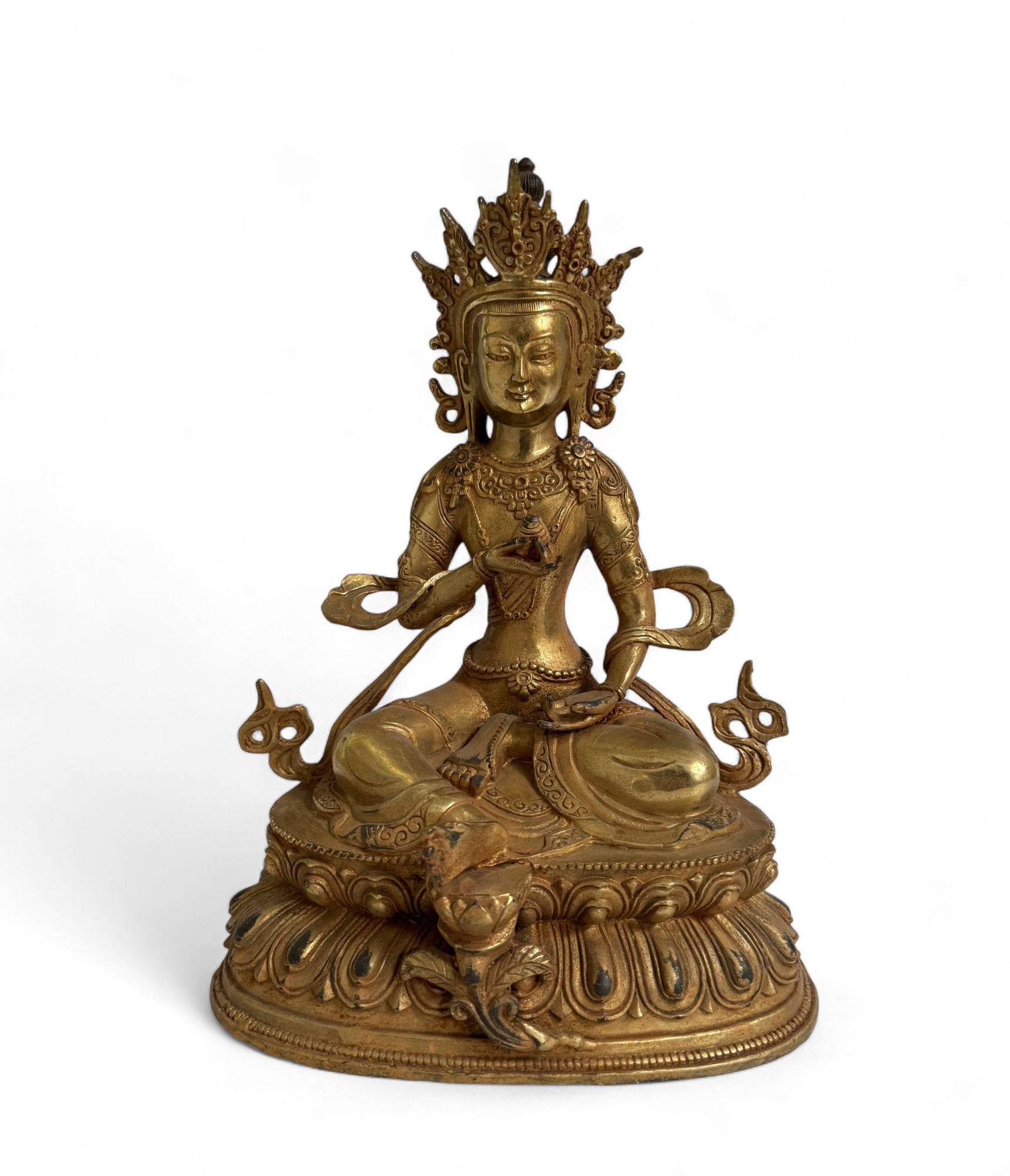 Vasudhārā Bronze Statue – Tibet/China, ca. 40–50 Jahre