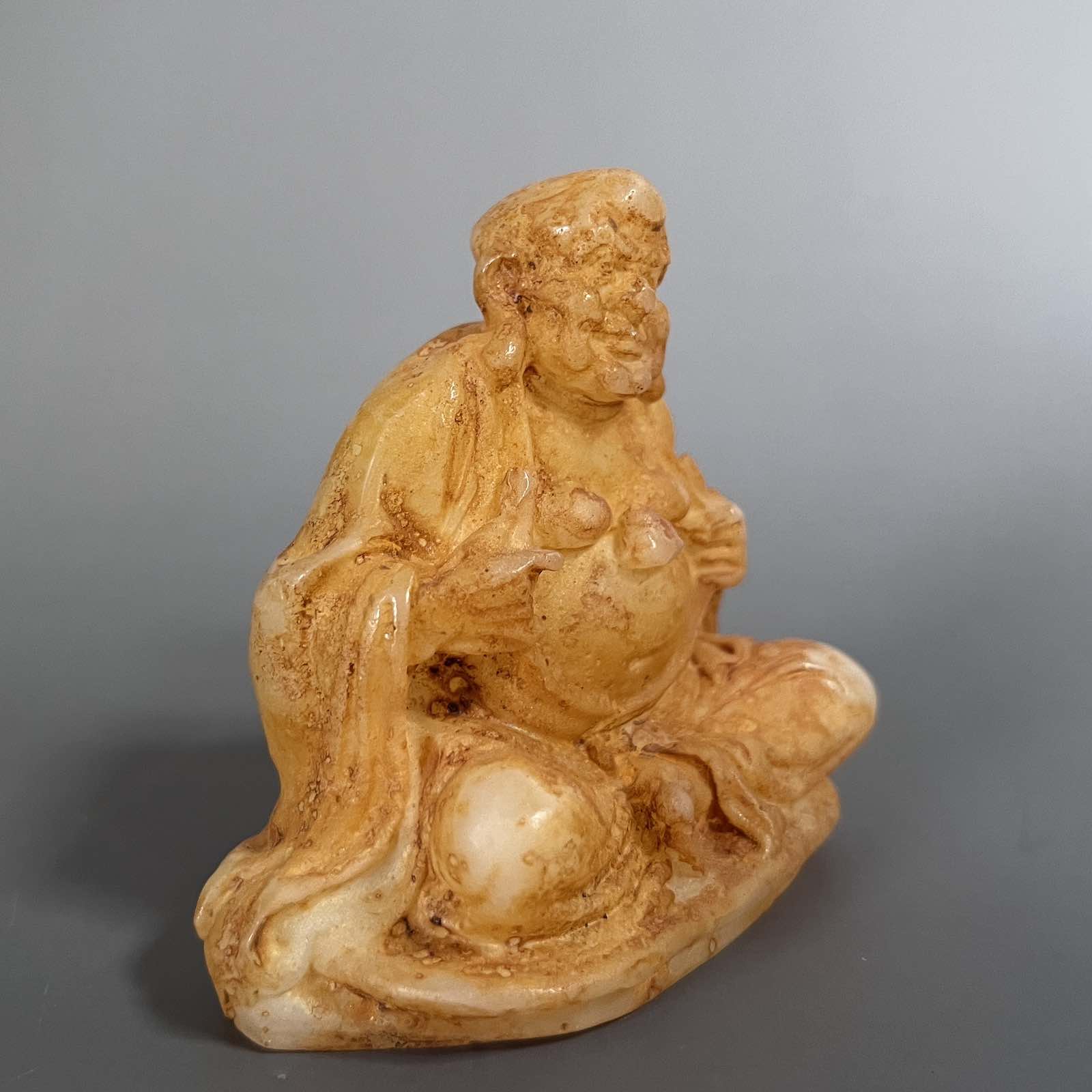Arhat Figur China Jade Buddhismus Luohan - 8cm